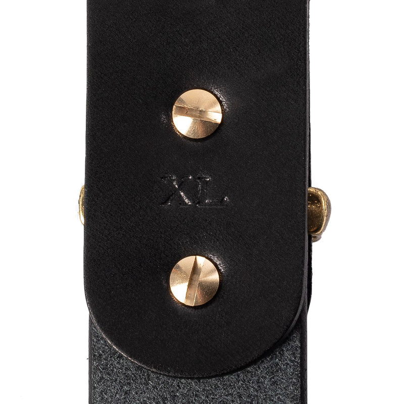 IHB-10- BLK Heavy Duty "Tochigi" Leather Belt - Black