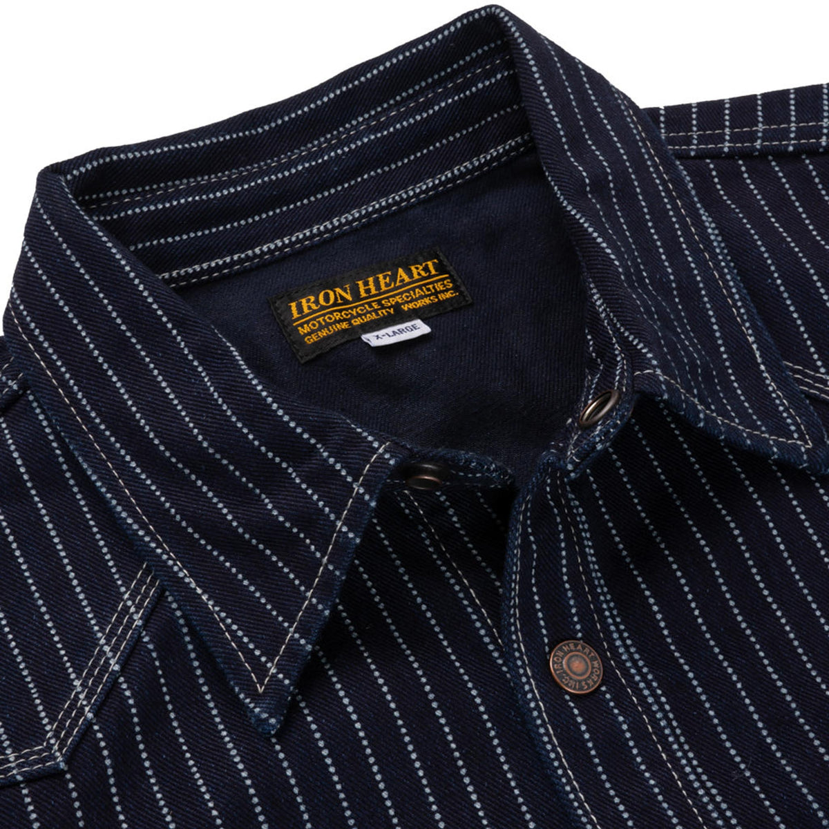 IHSH-227-IND 12oz Wabash CPO Shirt - Indigo