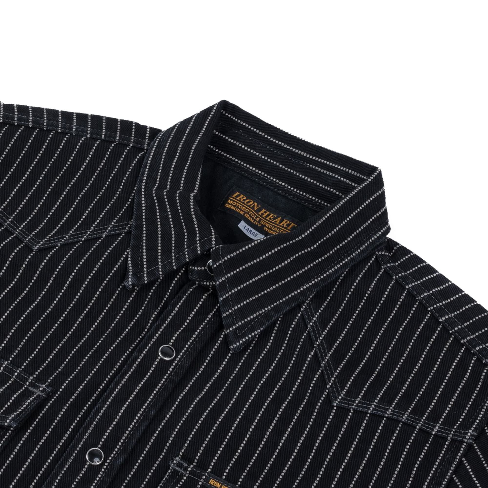 IHSH-62-BLK 12oz Wabash Western Shirt - Black