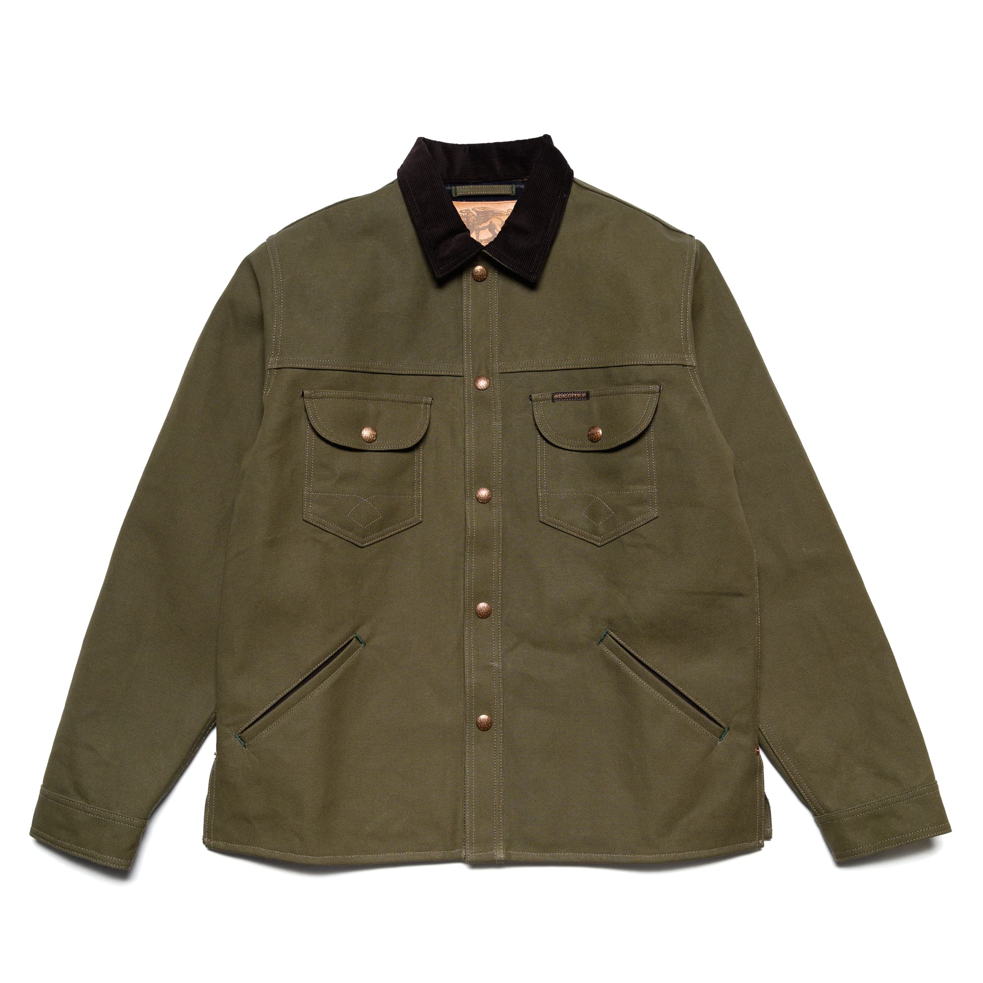 Fargo Rider Smithson Moss Green & Stripe Lining Brown