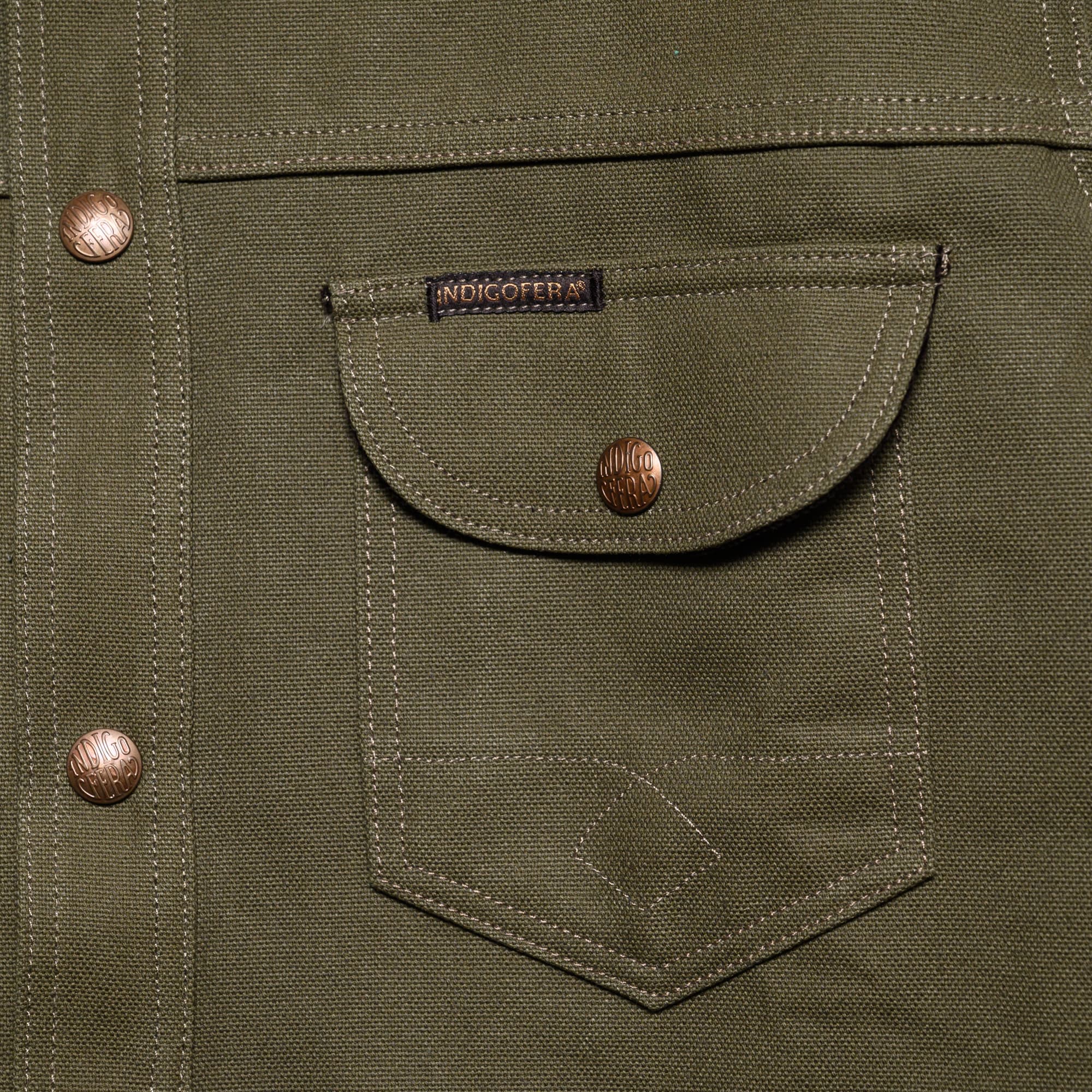 Fargo Rider Smithson Moss Green & Stripe Lining Brown