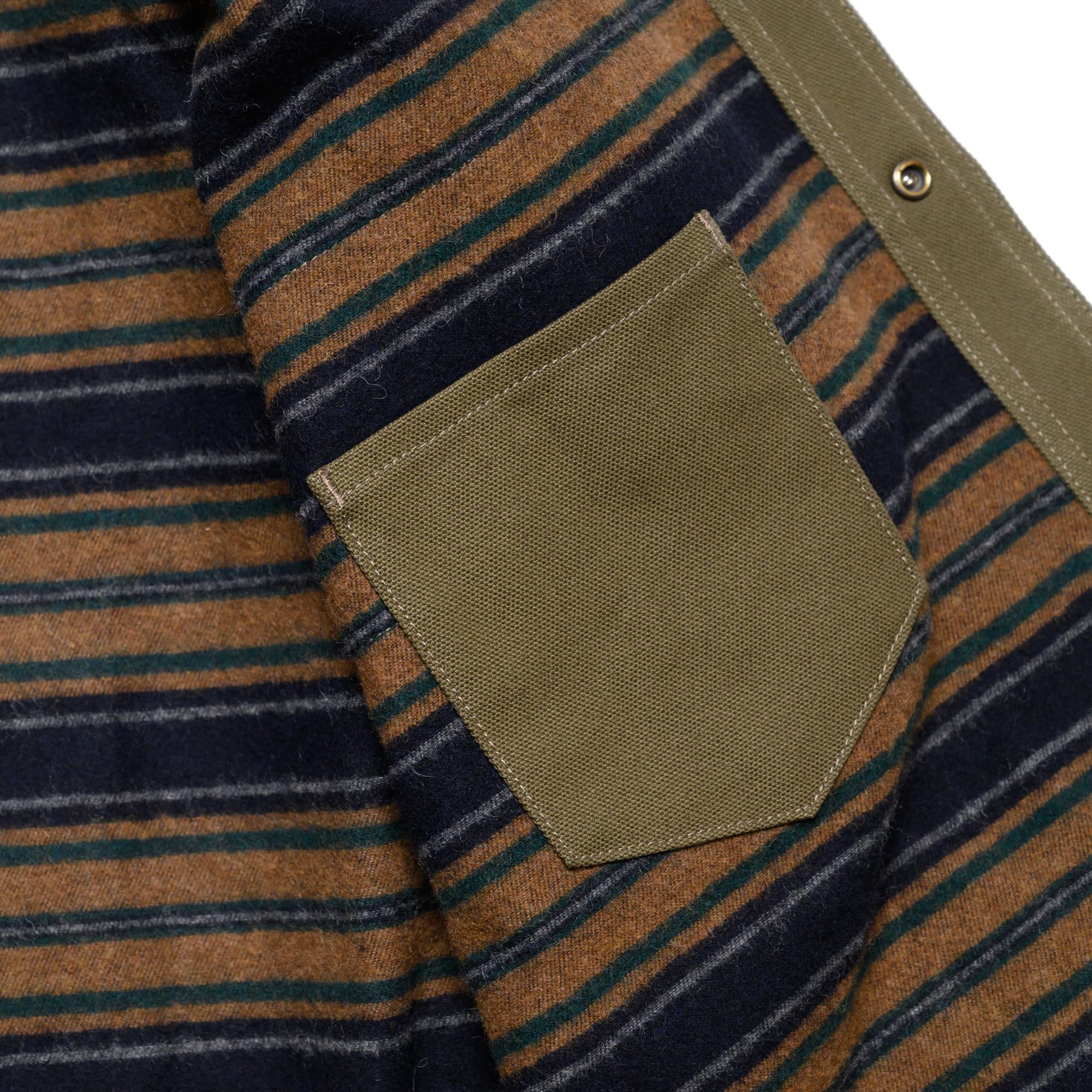 Fargo Rider Smithson Moss Green & Stripe Lining Brown
