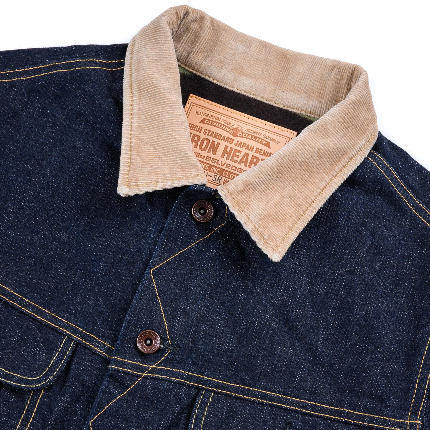 IH-101J-SR 18oz Selvedge Denim Storm Rider Jacket - Indigo