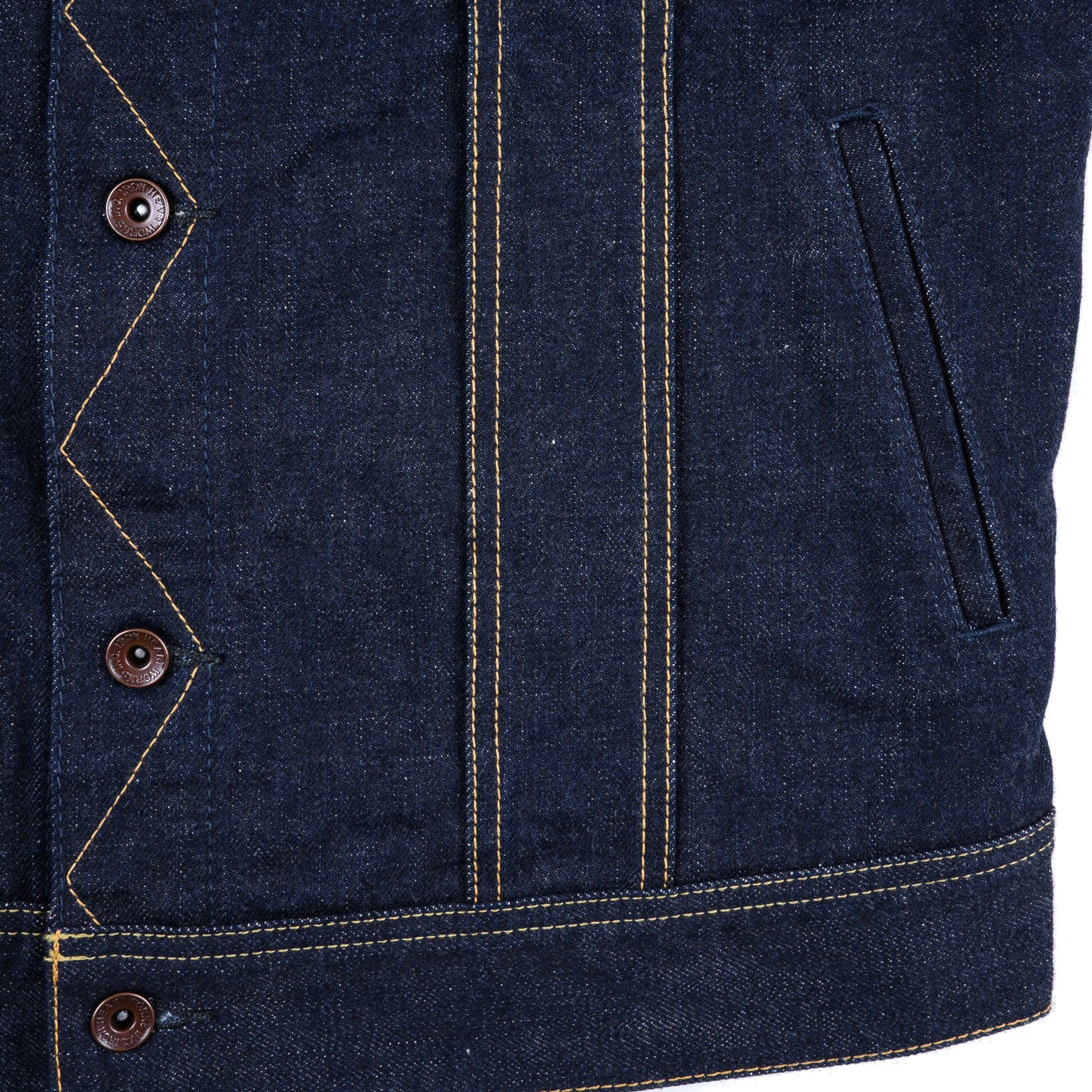 IH-101J-SR 18oz Selvedge Denim Storm Rider Jacket - Indigo