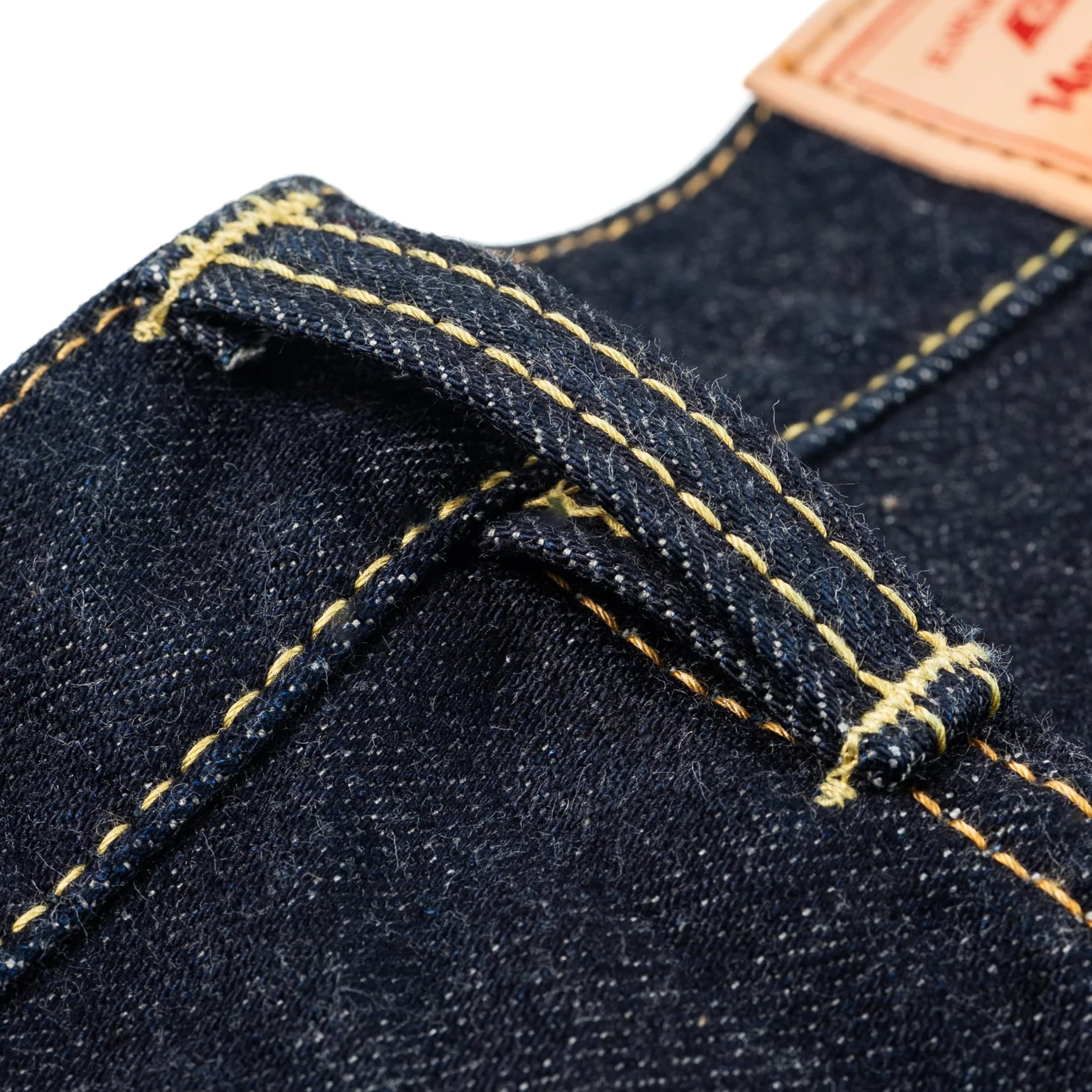 IH-1955S-142 14oz Selvedge Denim "1955" Vintage Tapered Cut Jeans - Indigo
