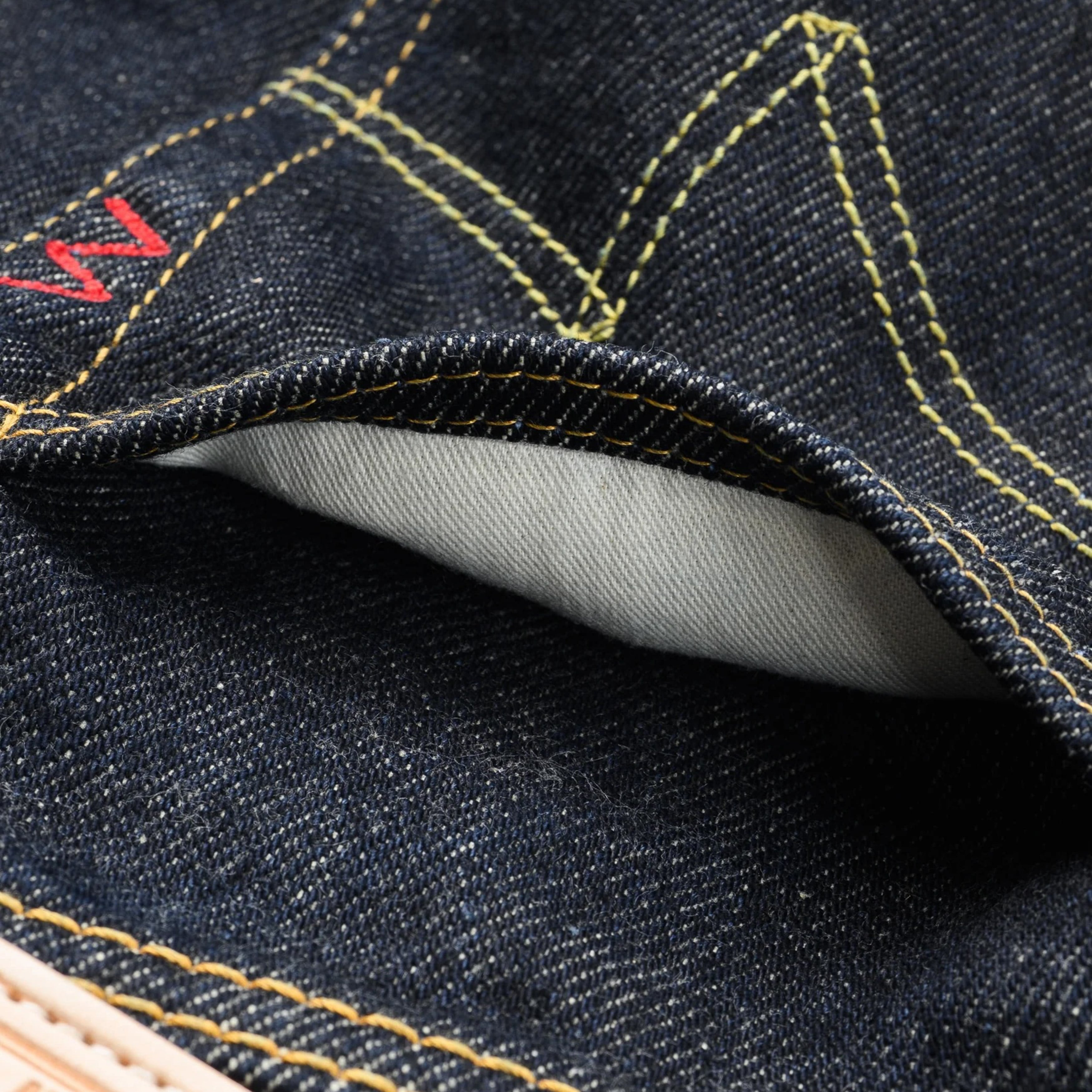 IH-555S-21 21oz Selvedge Denim Slim Cut Jeans - Indigo