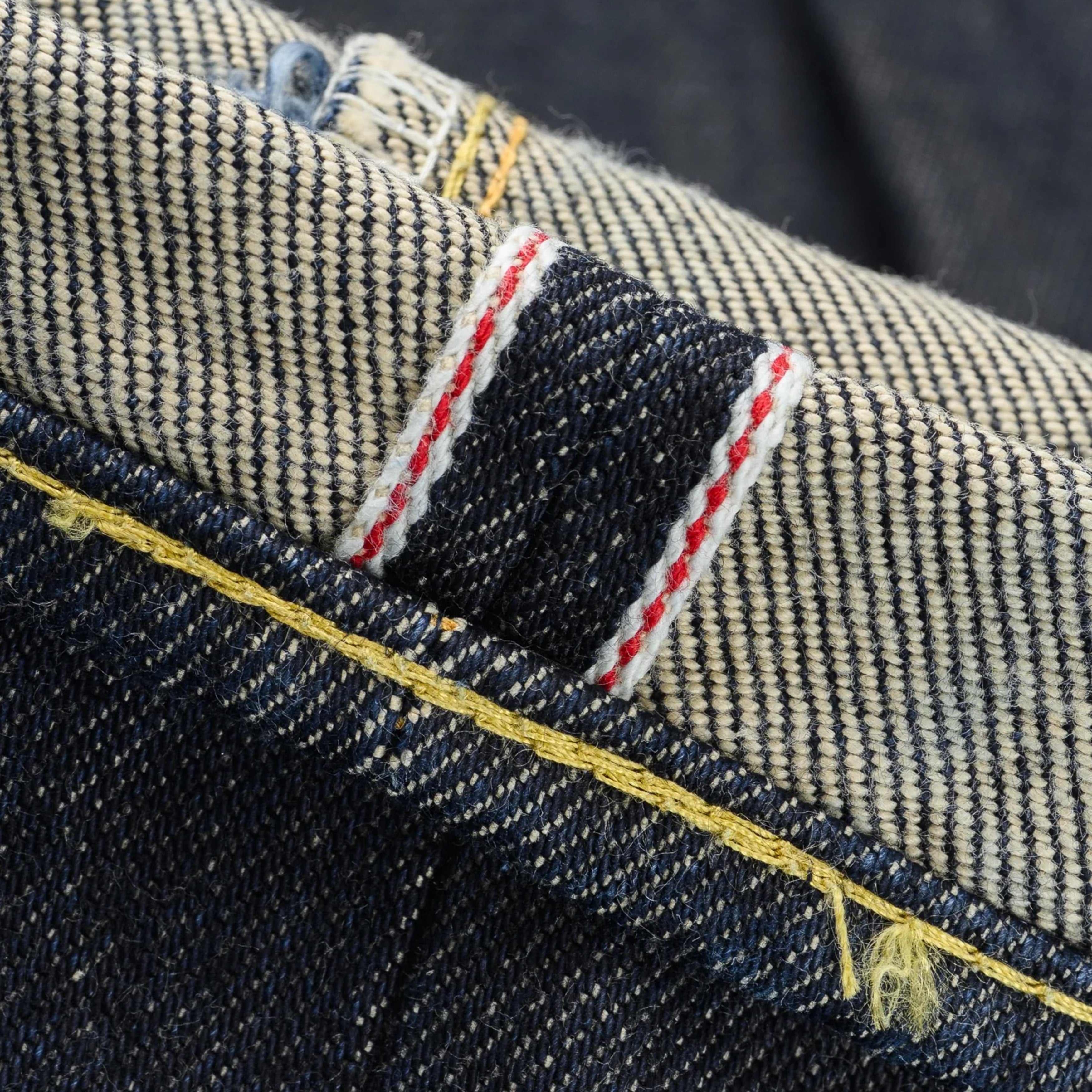 IH-555S-21 21oz Selvedge Denim Slim Cut Jeans - Indigo