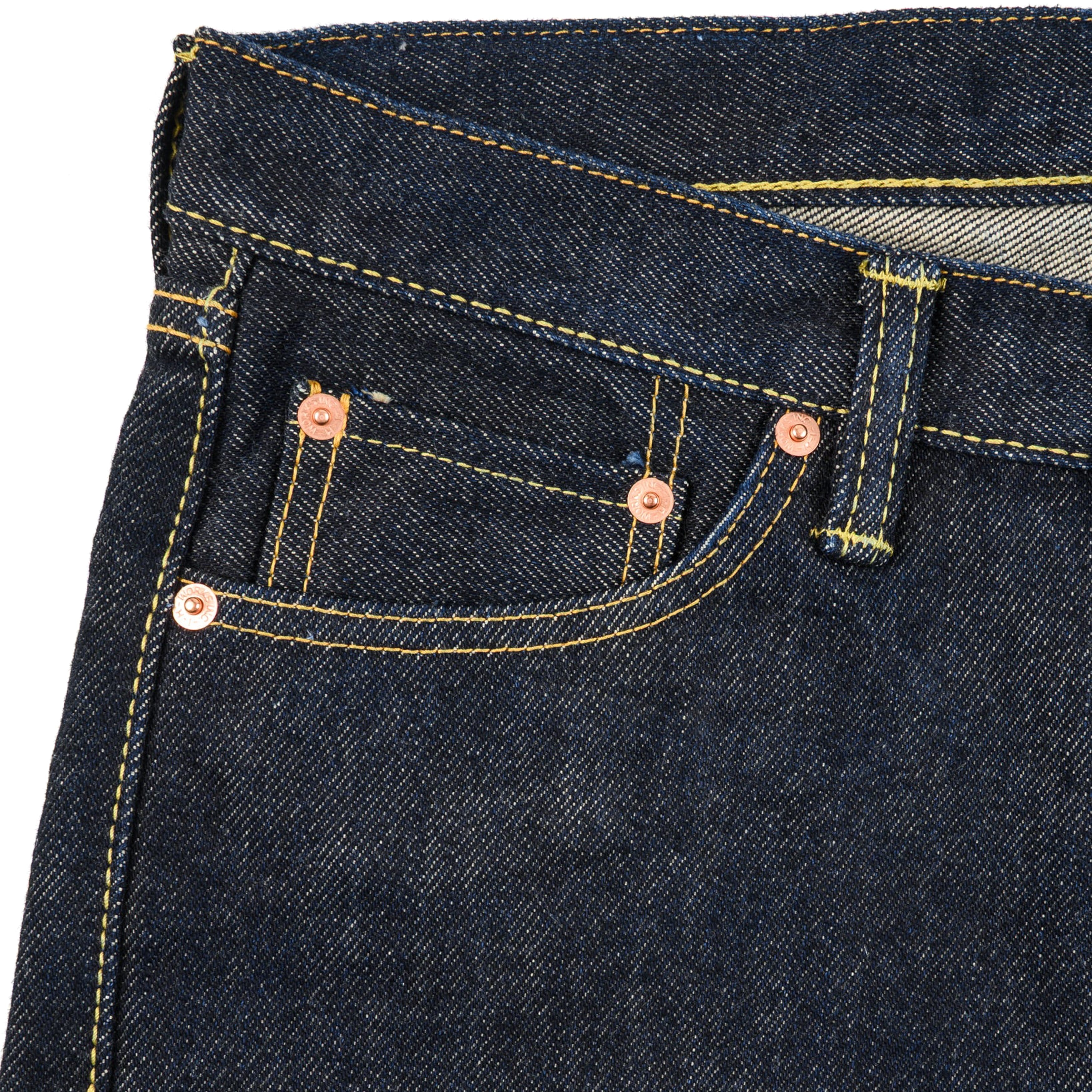 Iron Heart IH-555S-21 21oz Selvedge Denim Slim Cut Jeans Indigo