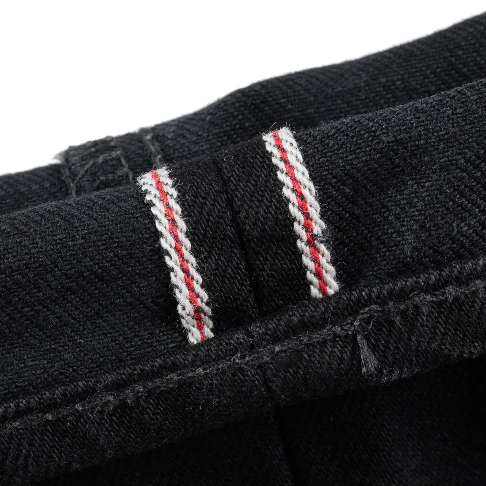 IH-634S-142bb 14oz Selvedge Denim Straight Cut Jeans - Black/Black