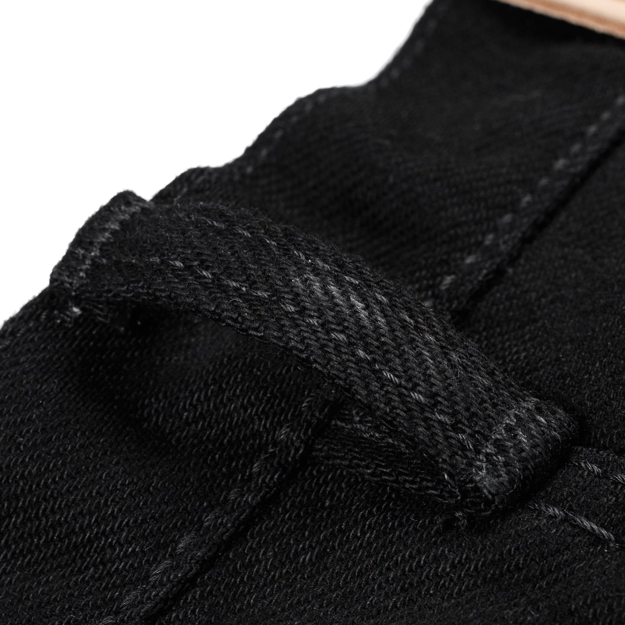 IH-666S-SBG 21oz Selvedge Denim Slim Straight Cut Jeans - Superblack (Fades To Grey)