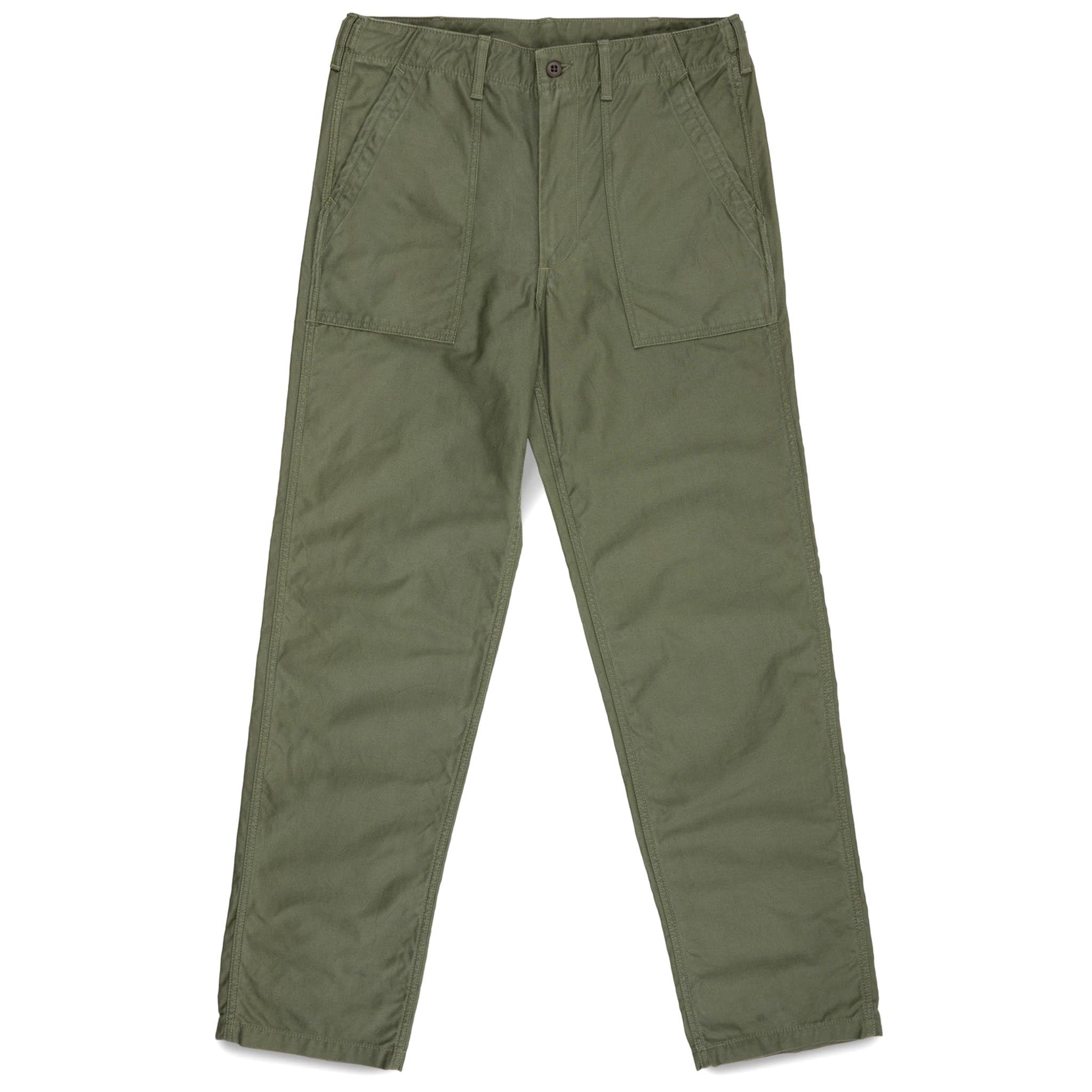 Iron Heart IH-744-GRN 10oz Back Sateen Baker Pants Army Green