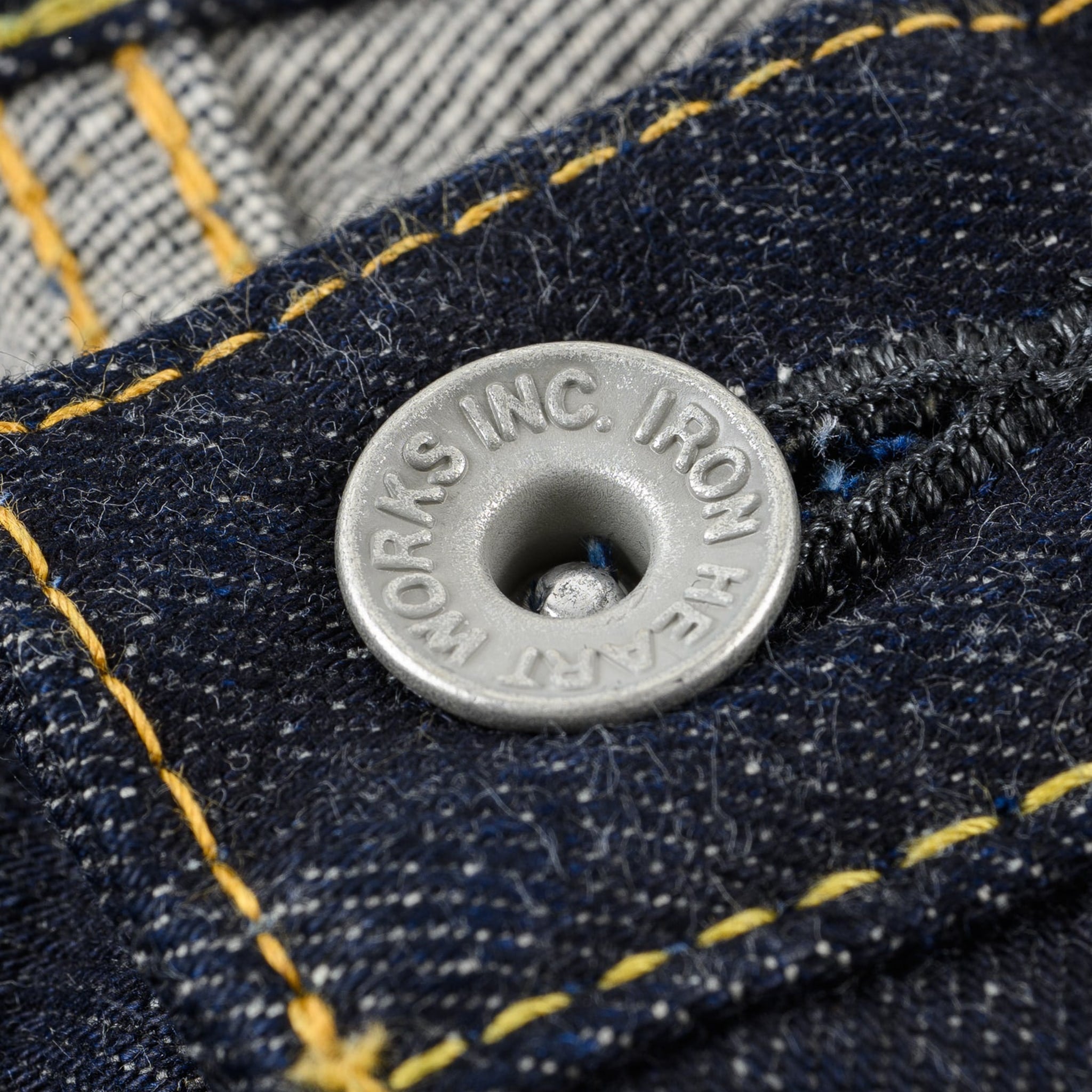 IH-777S-142 14oz Selvedge Denim Slim Tapered Cut Jeans - Indigo