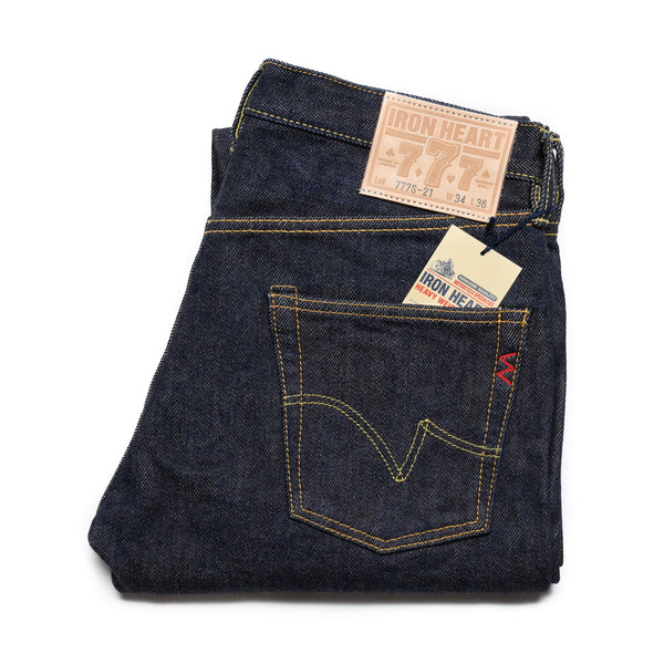 Iron Heart IH-777S 21oz Selvedge Denim Slim Tapered Cut Jeans Indigo