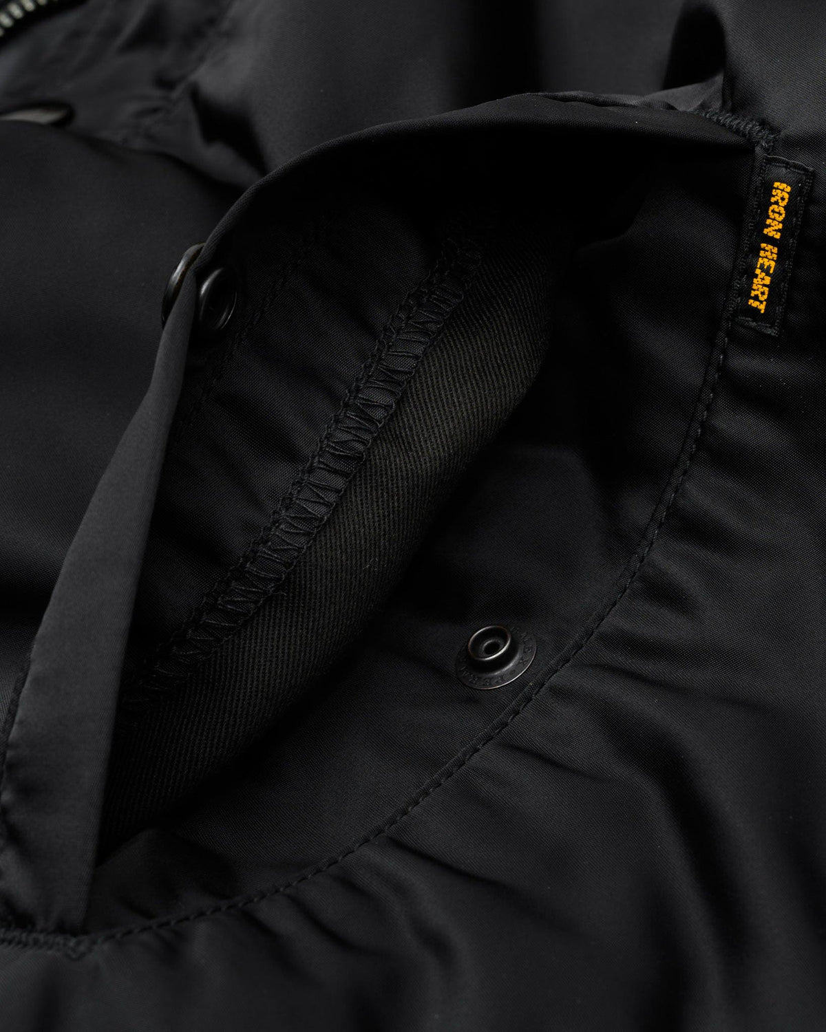 IHJ-168-BLK Nylon Coach Jacket - Black
