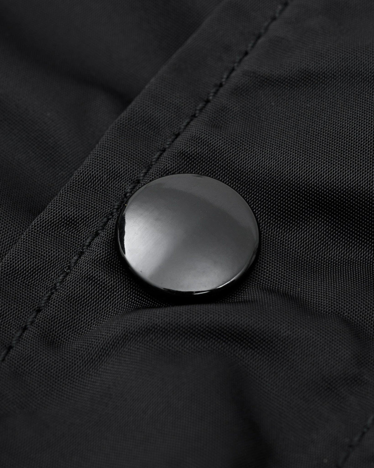 IHJ-168-BLK Nylon Coach Jacket - Black