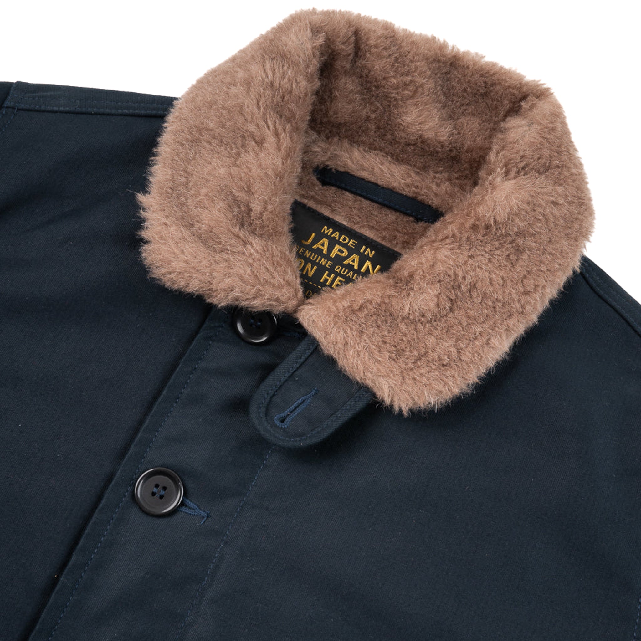 Iron Heart IHM-35-NAV Whipcord N1 Deck Jacket Navy | BlackBlue