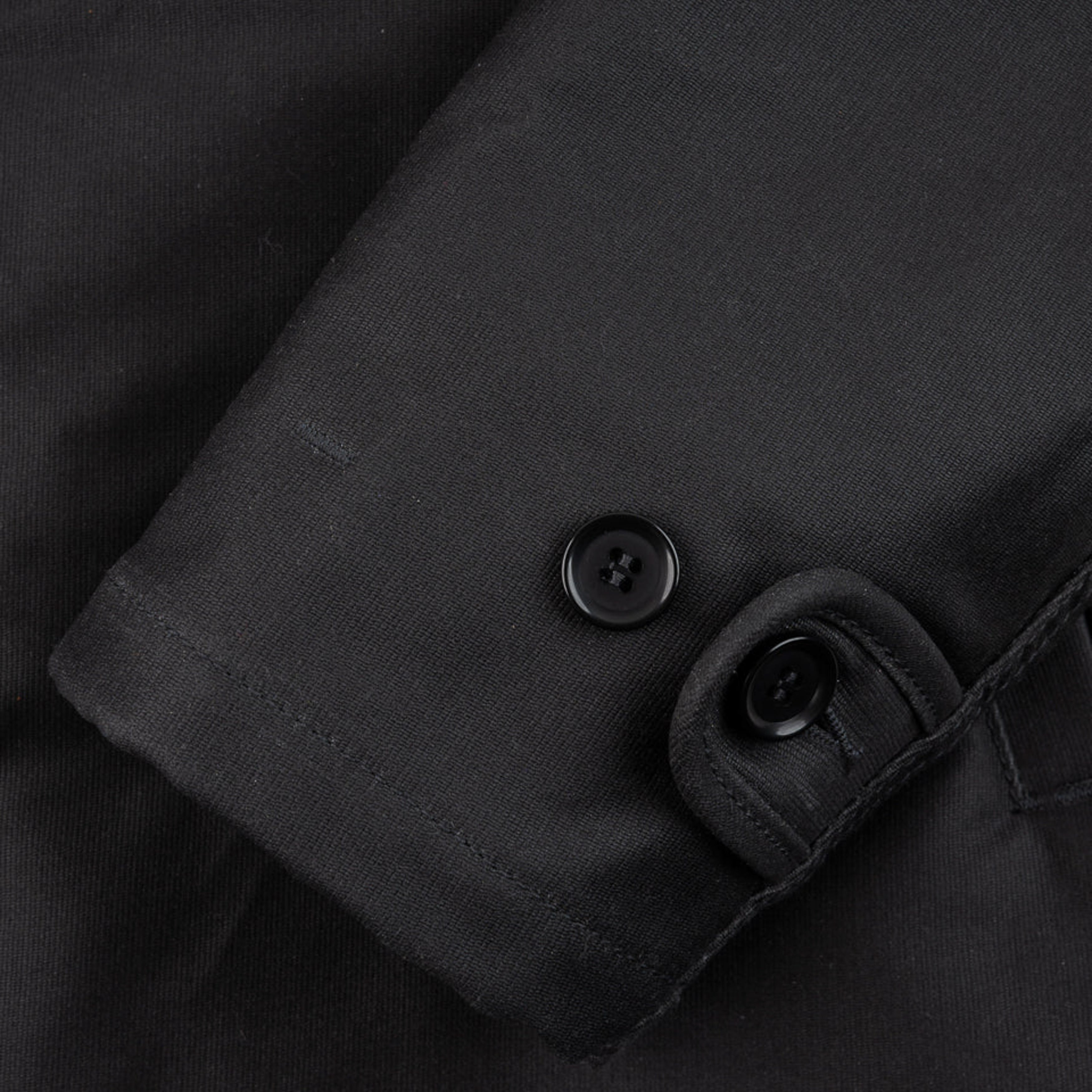 IHM-37-BLK (FW25) Oiled Whipcord N1 Deck Jacket - Black