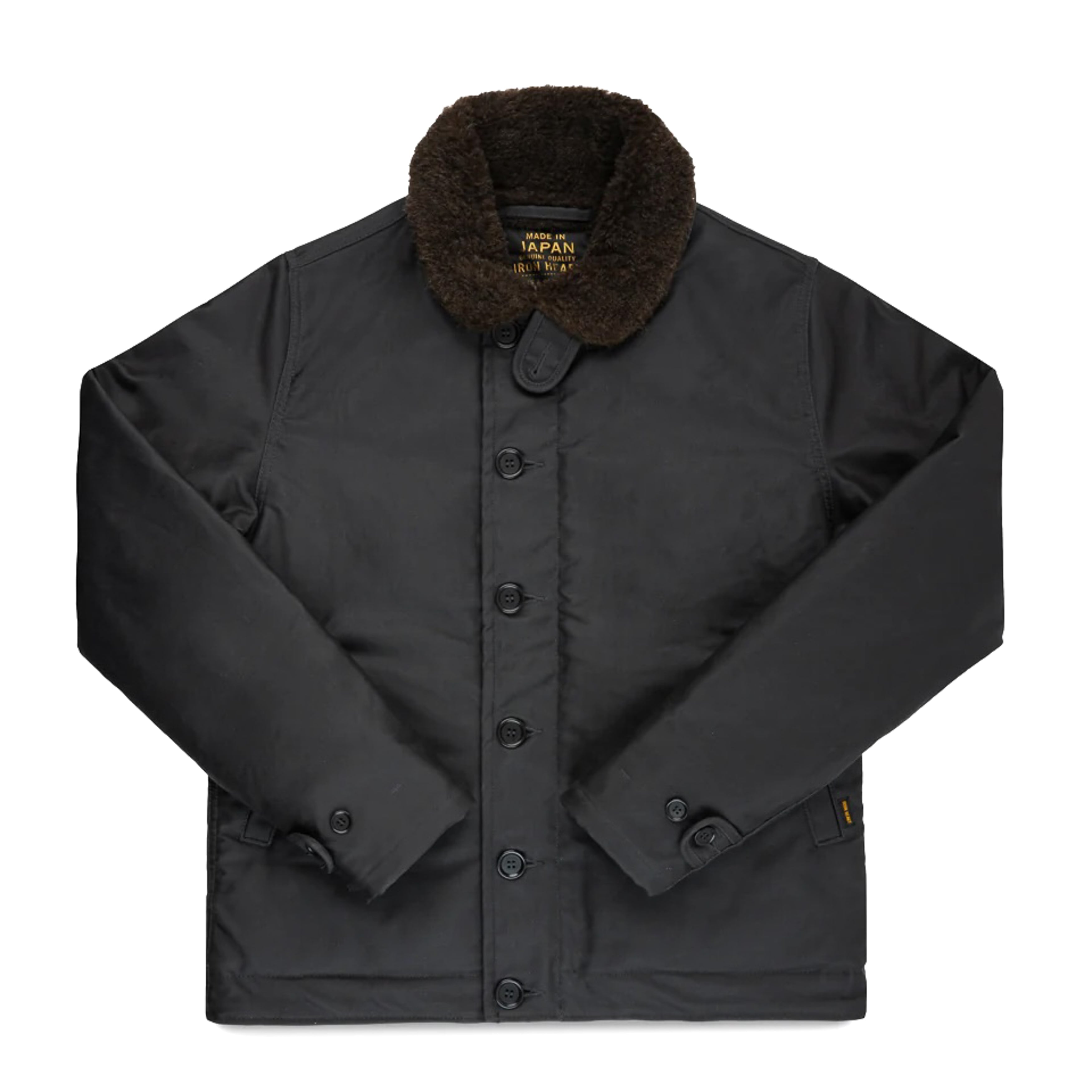 IHM-37-BLK (FW25) Oiled Whipcord N1 Deck Jacket - Black