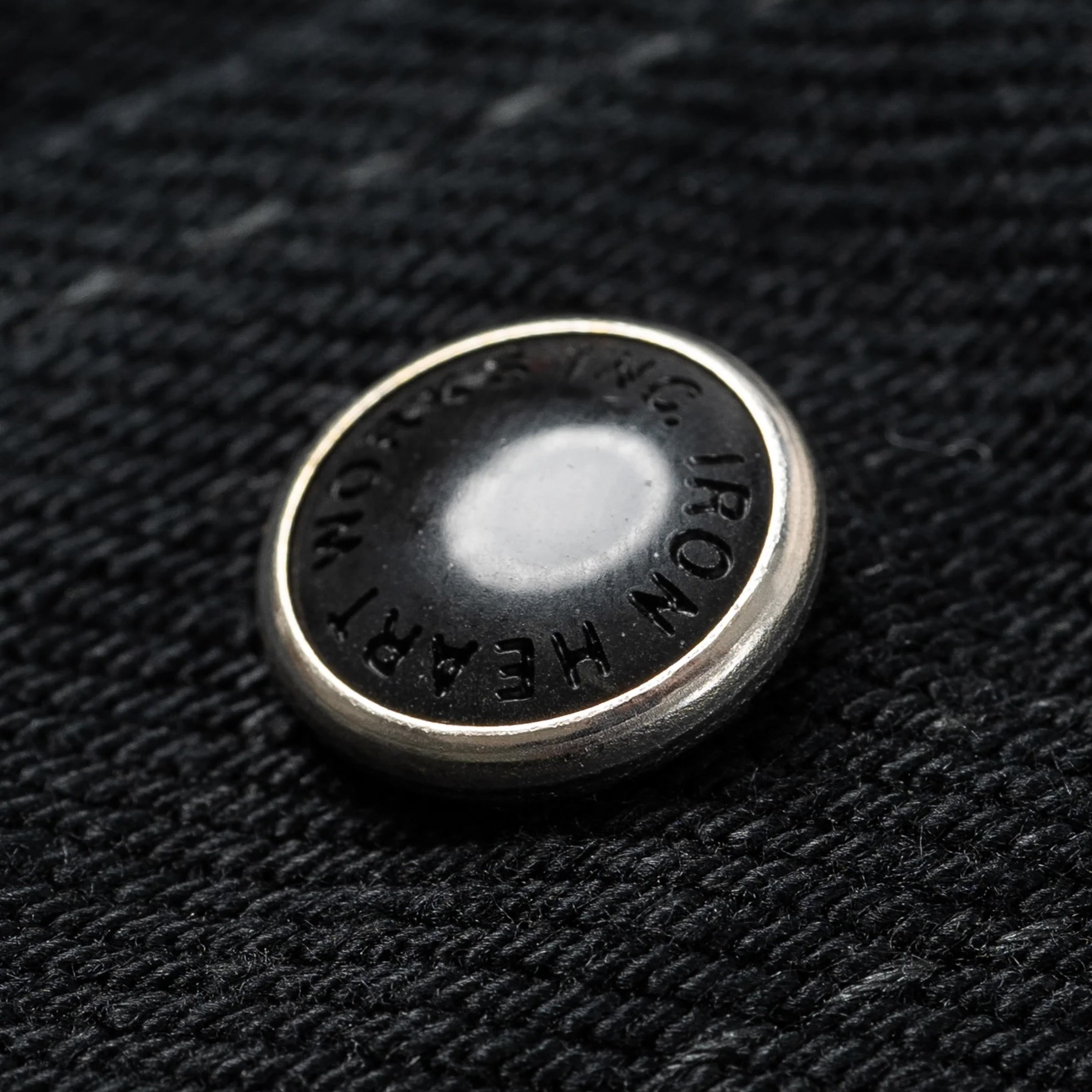 IHSH-218-BLK 12oz Selvedge Denim Western Shirt "The Johnny Cash III" - Black