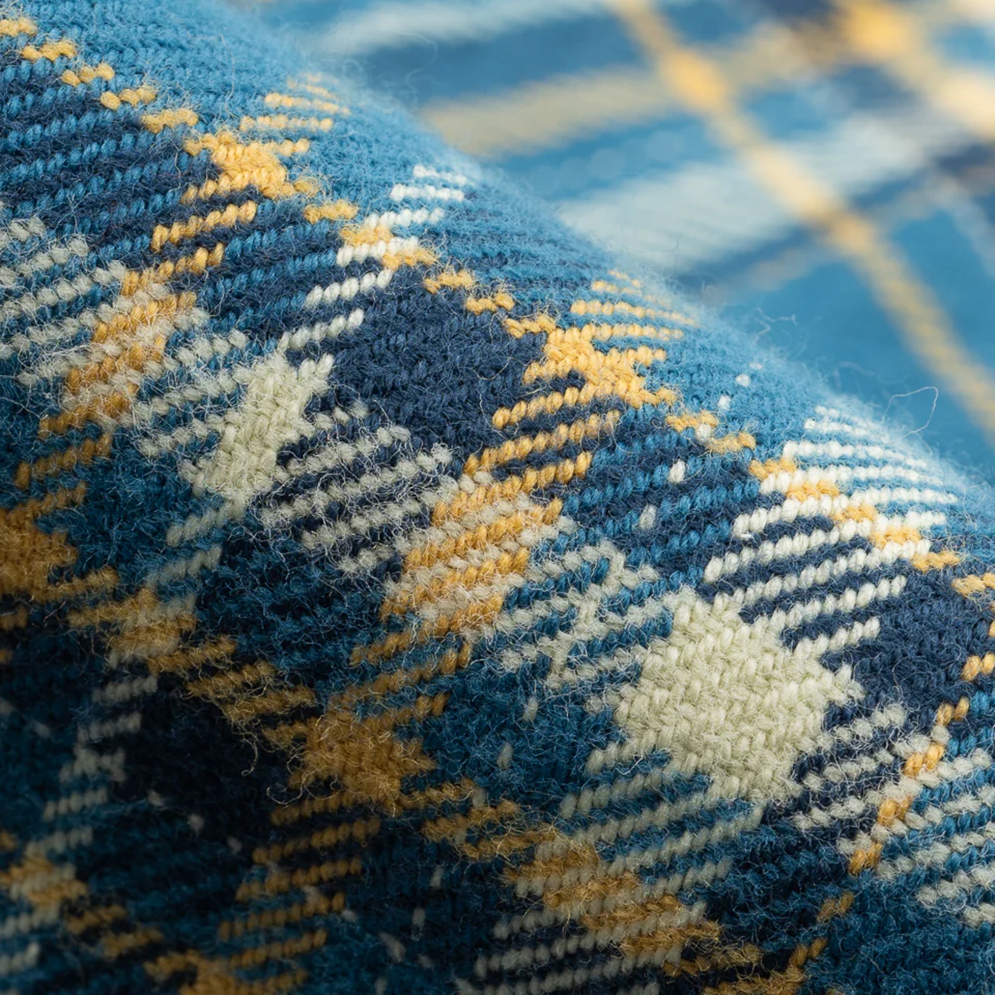 IHSH-435-BLU Ultra Heavy Flannel American Check Work Shirt - Blue