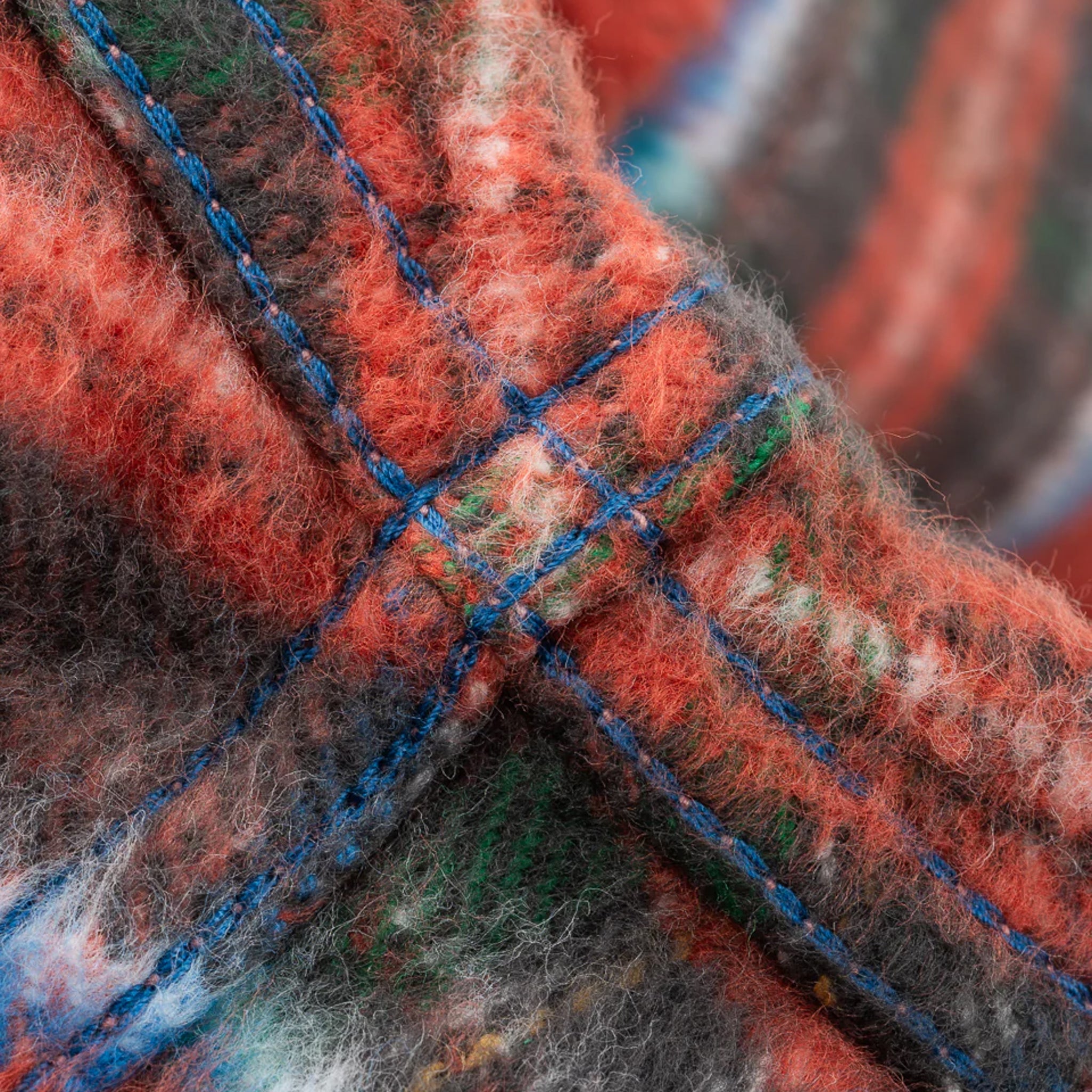 IHSH-436-RED Ultra Heavy Flannel American Check Western Shirt - Red