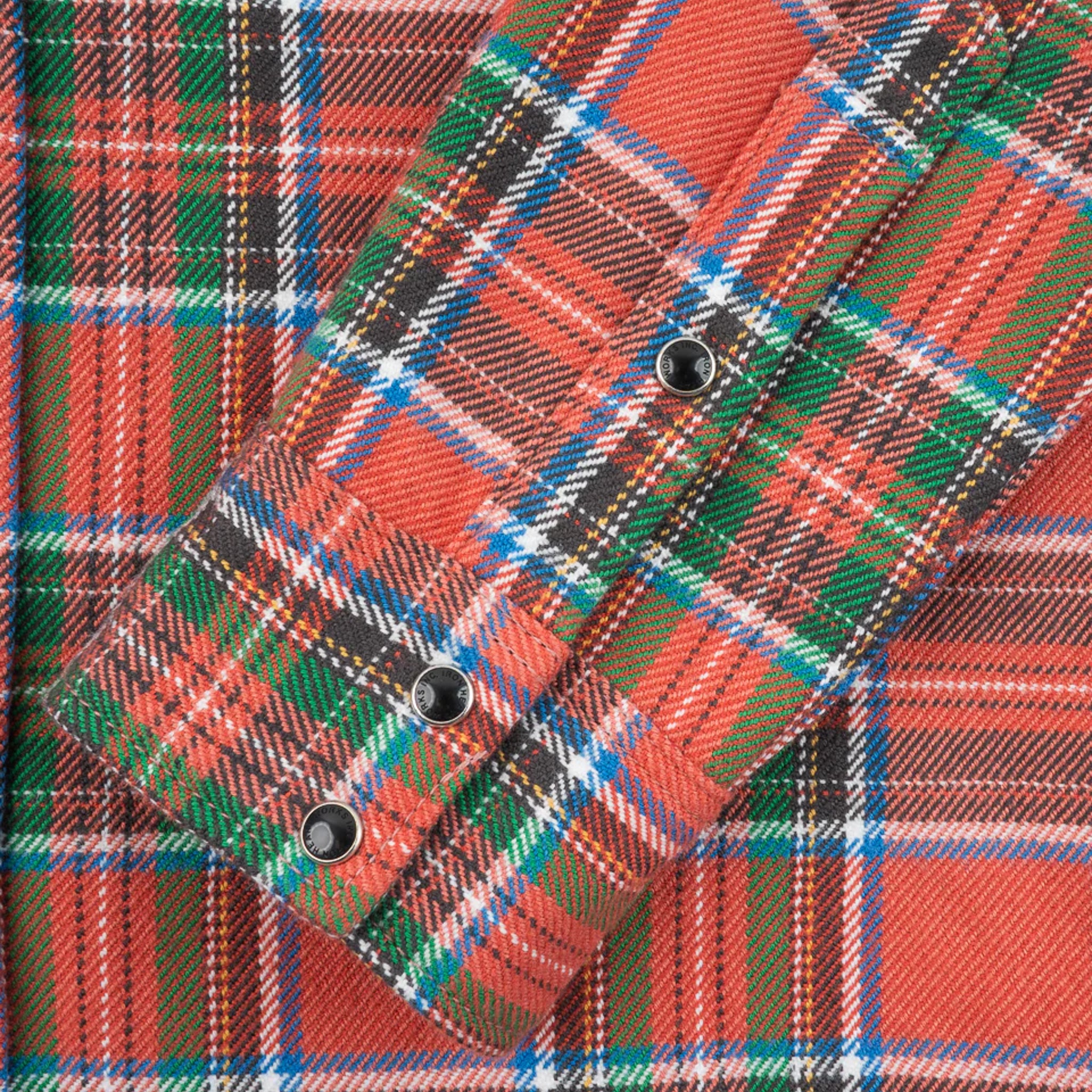 IHSH-436-RED Ultra Heavy Flannel American Check Western Shirt - Red