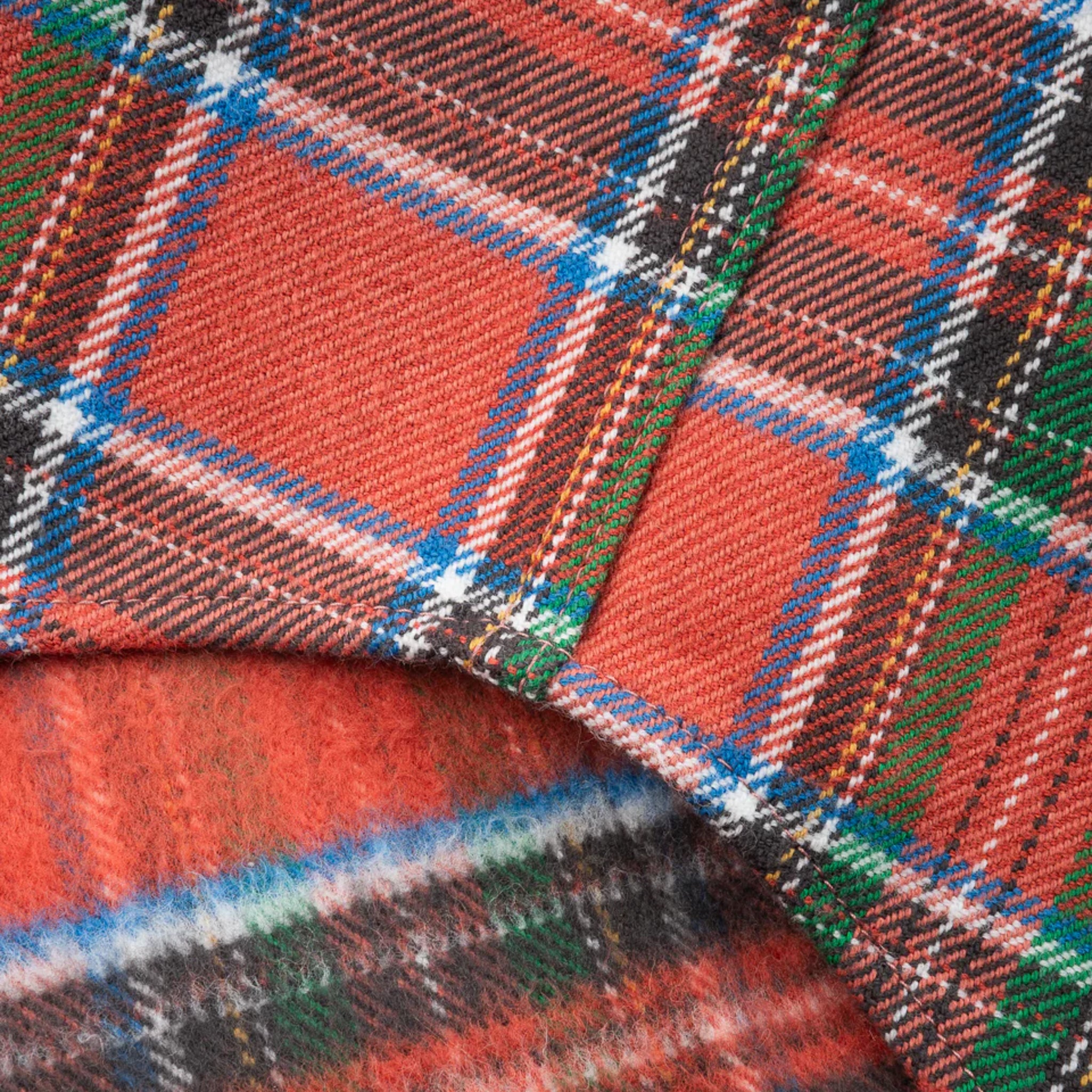 IHSH-436-RED Ultra Heavy Flannel American Check Western Shirt - Red