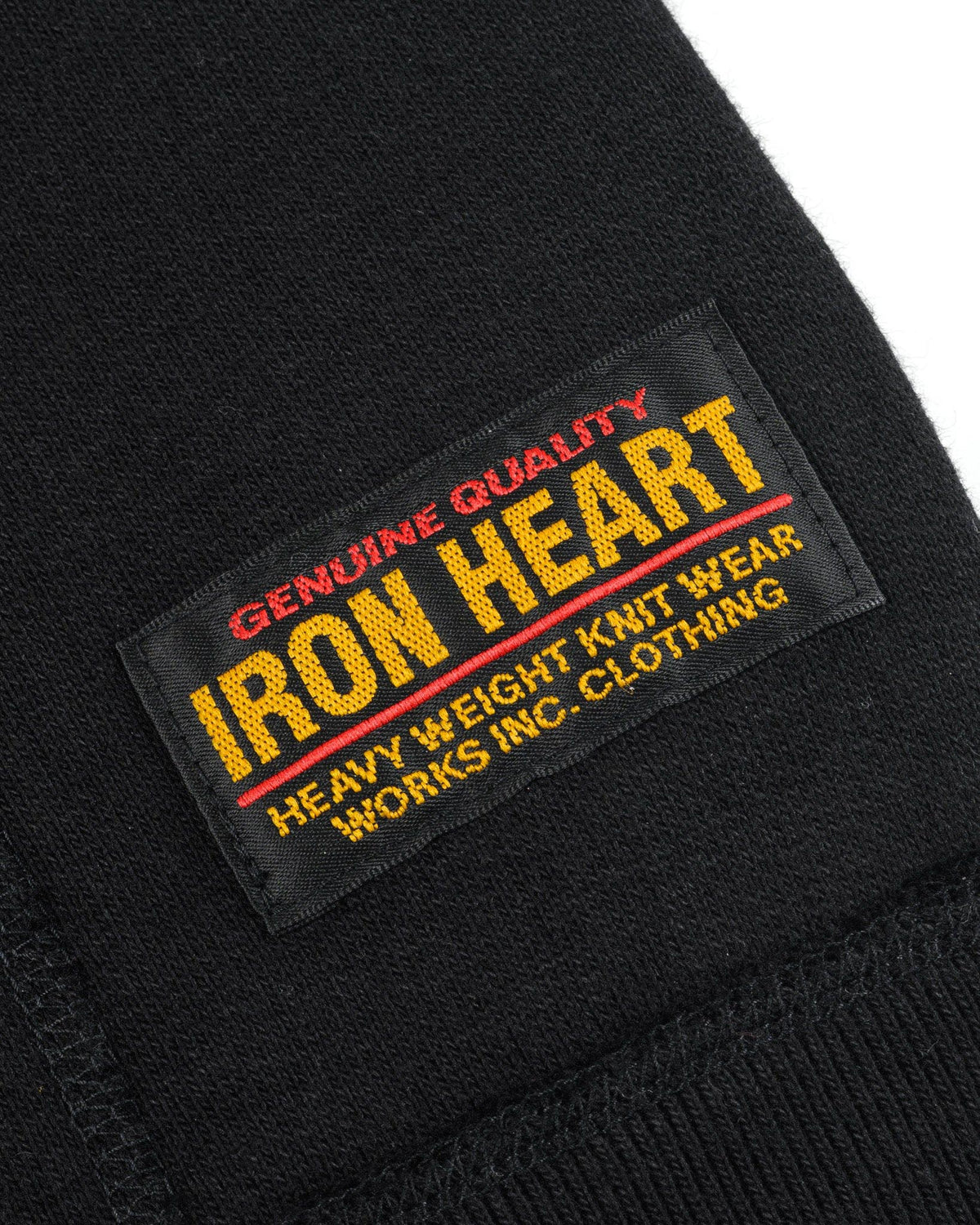 IHSW-82L-BLK 14oz Ultra Heavyweight Loopwheel Cotton Zip Up Hoodie - Black