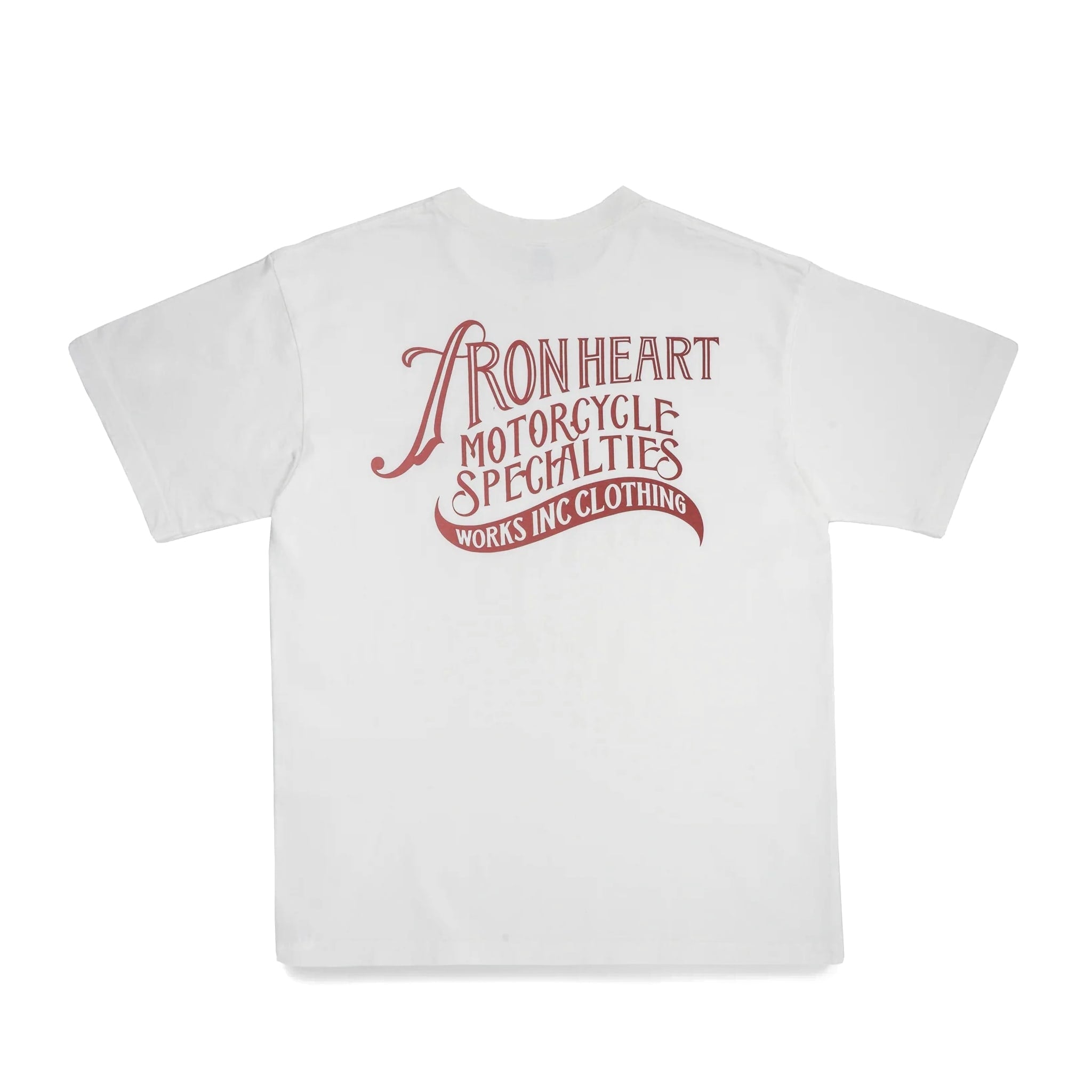 IHT-2501-WHT 7.5oz Printed Loopwheel Crew Neck T-Shirt - White