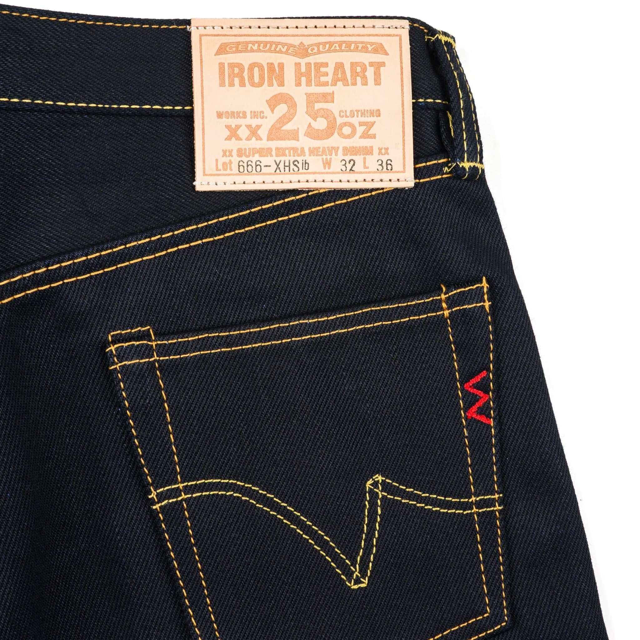 Iron Heart IH-666-XHSib 25oz Selvedge Denim Slim Straight Cut