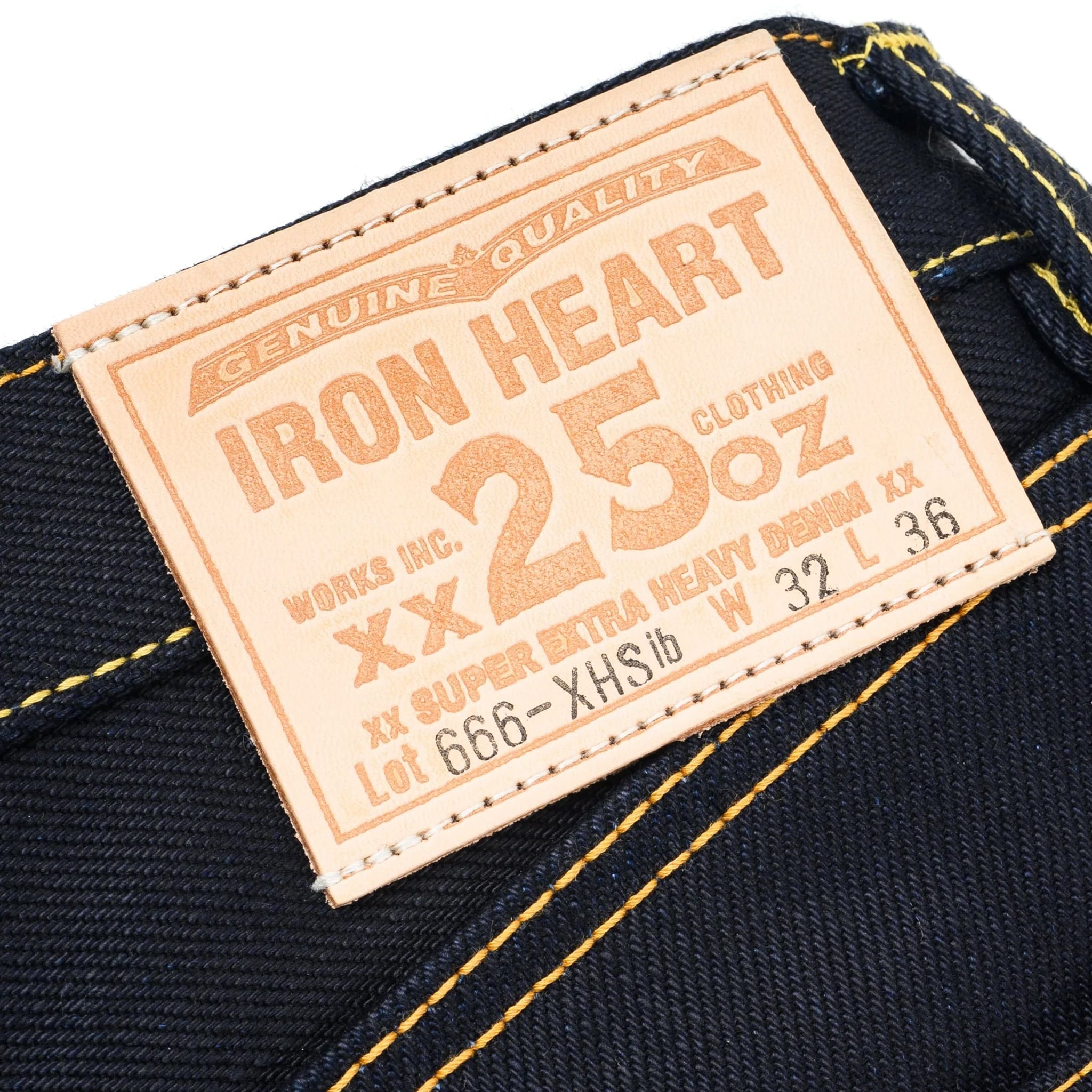 Iron Heart IH-666-XHSib 25oz Selvedge Denim Slim Straight Cut