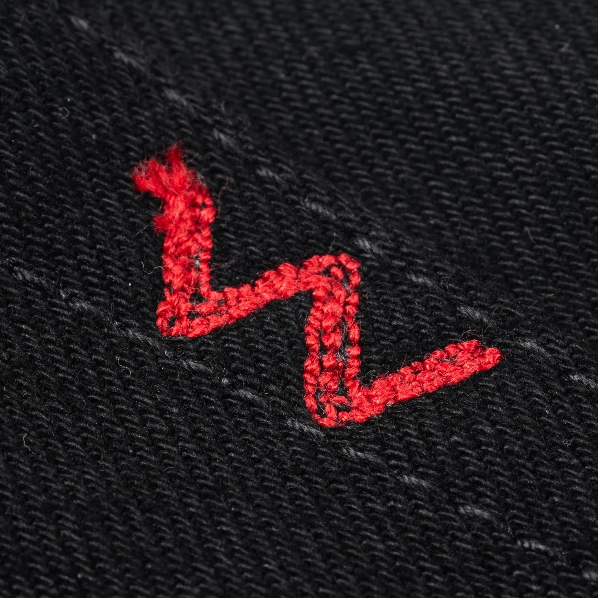 IH-777S-142bb 14oz Selvedge Denim Slim Tapered Cut Jeans - Black/Black