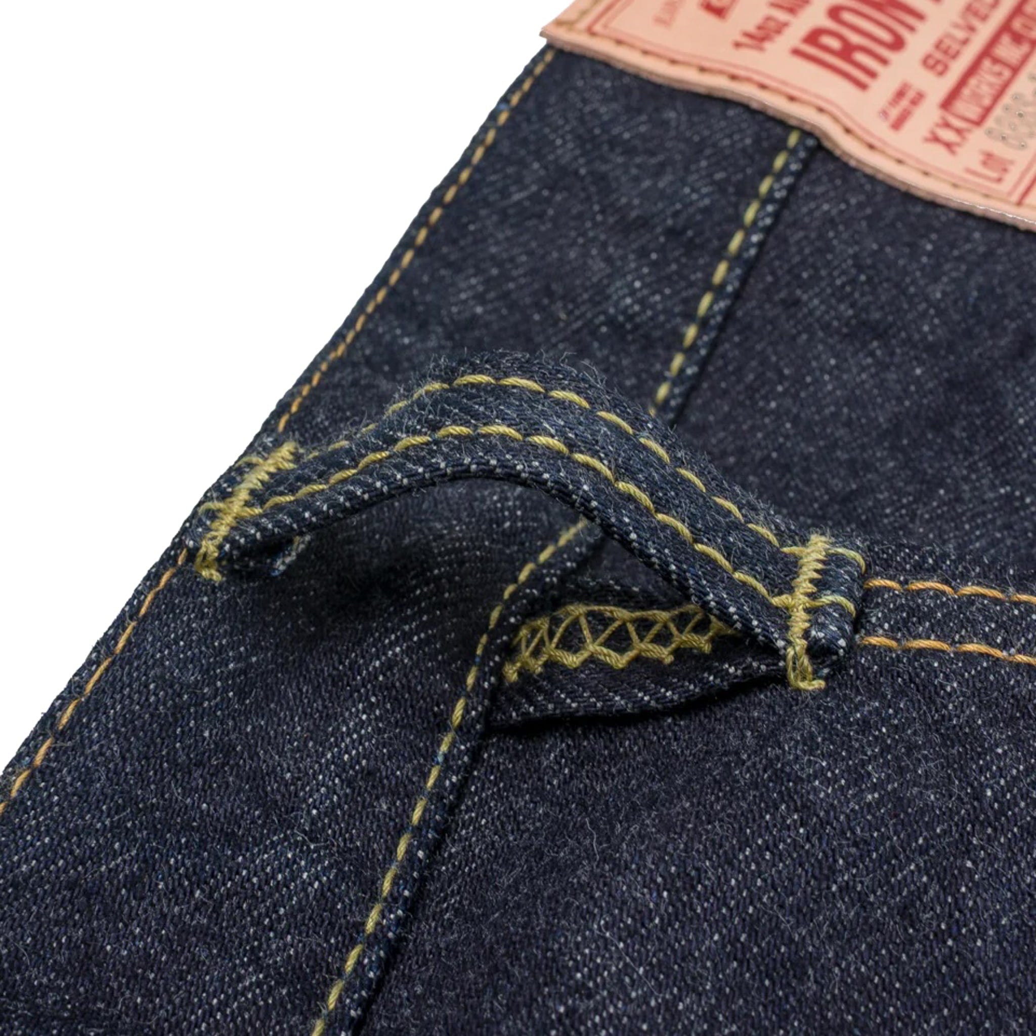 IH-888S-142 14oz Selvedge Denim Medium/High Rise Tapered Cut Jeans - Indigo