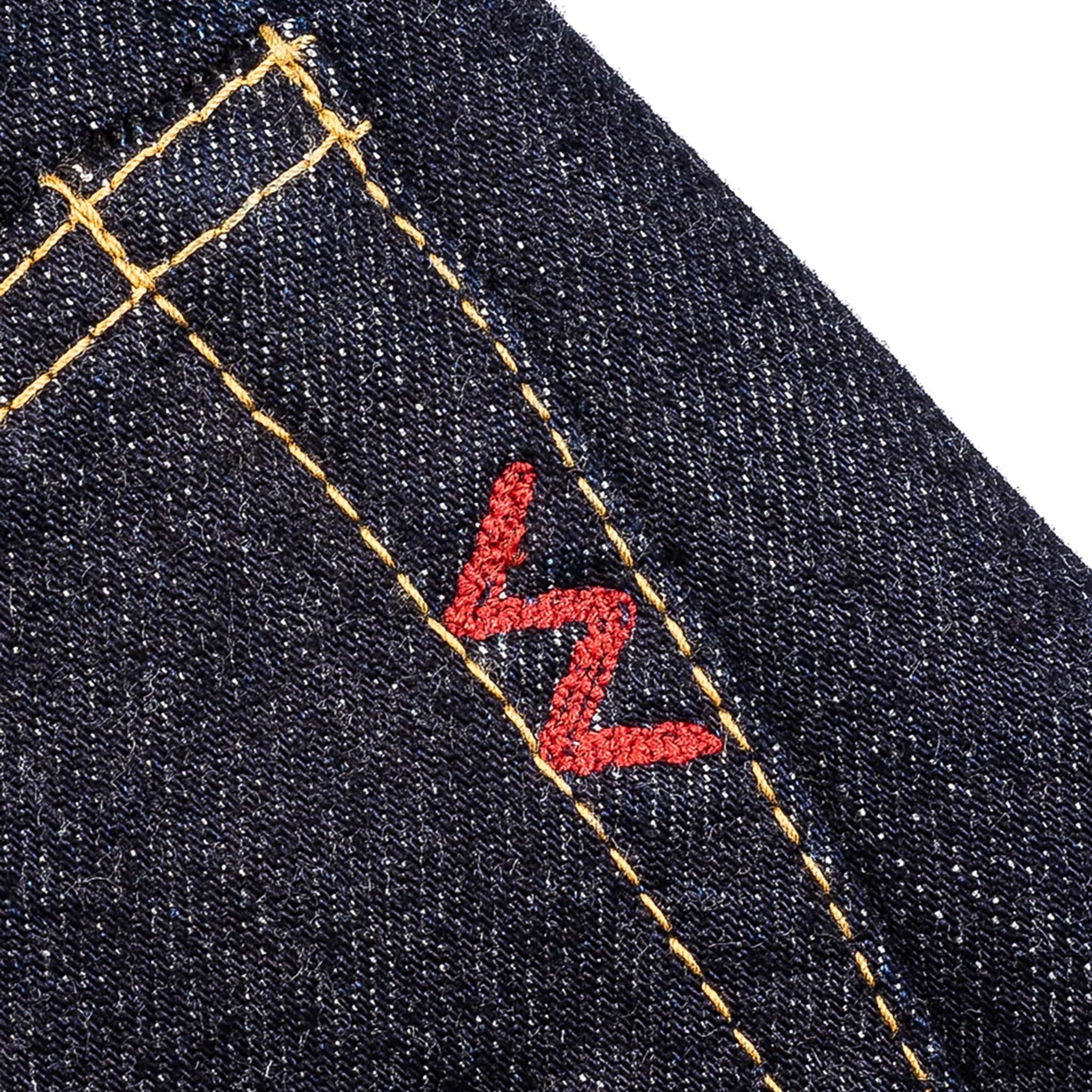 IH-888S-142 14oz Selvedge Denim Medium/High Rise Tapered Cut Jeans - Indigo