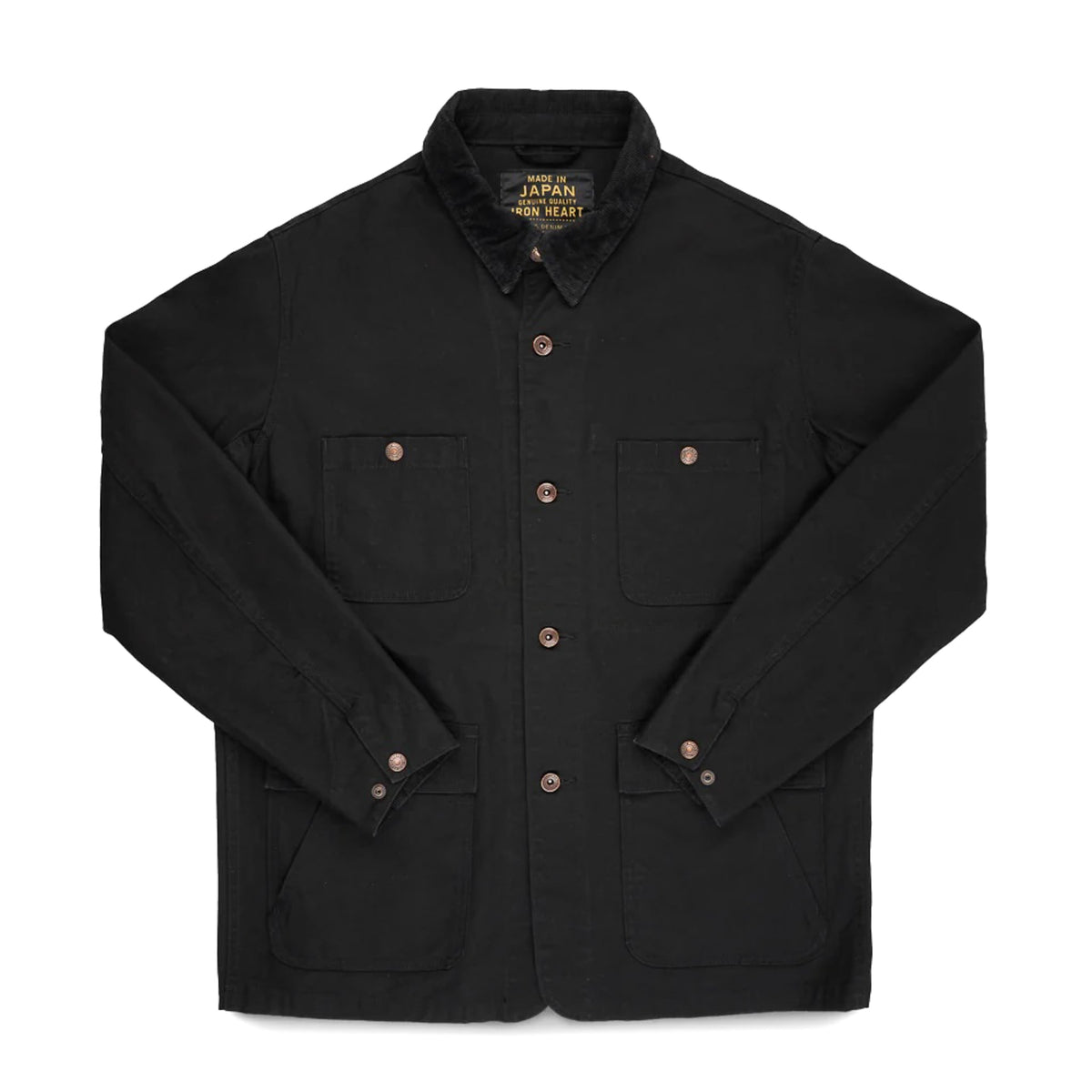 Iron Heart IHJ-148-BLK 10oz Kurashikizome® Organic Cotton Duck 