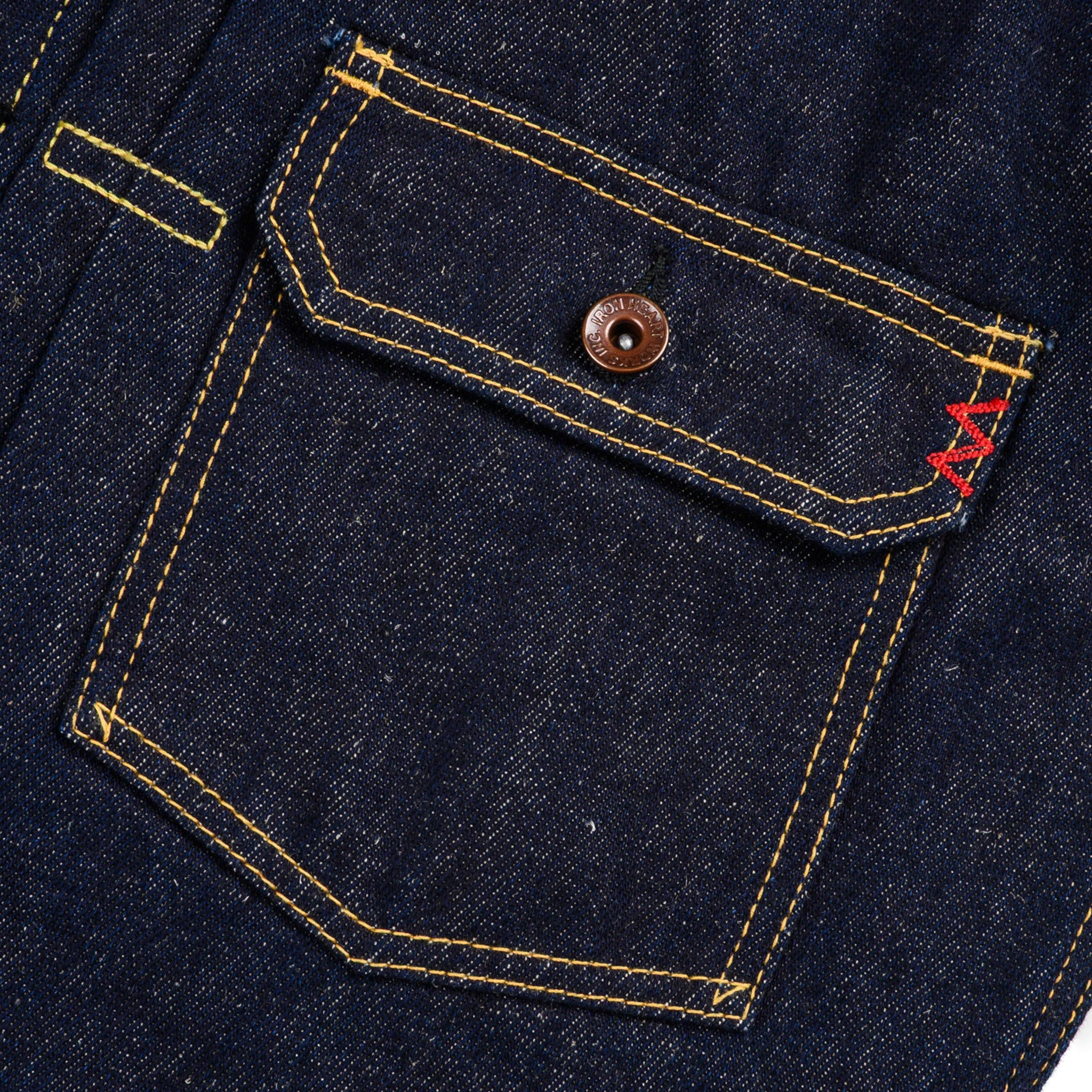 Iron Heart IHJ-163-IND 14oz Cotton/Linen Denim Type II Jacket