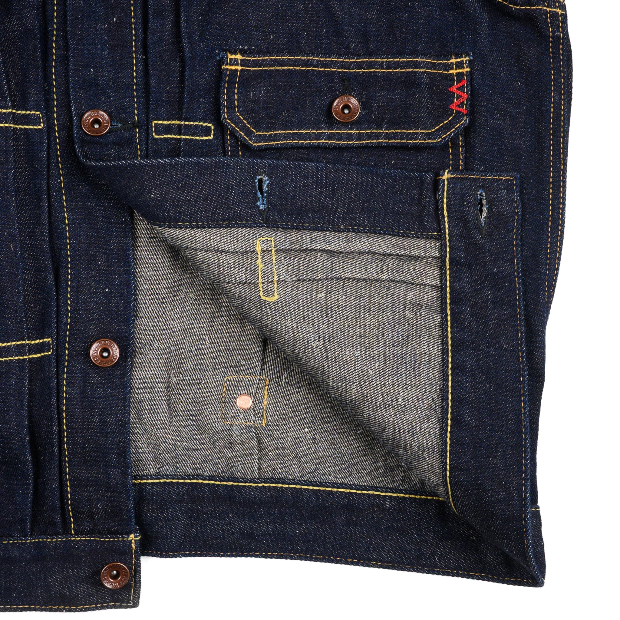 Iron Heart IHJ-163-IND 14oz Cotton/Linen Denim Type II Jacket