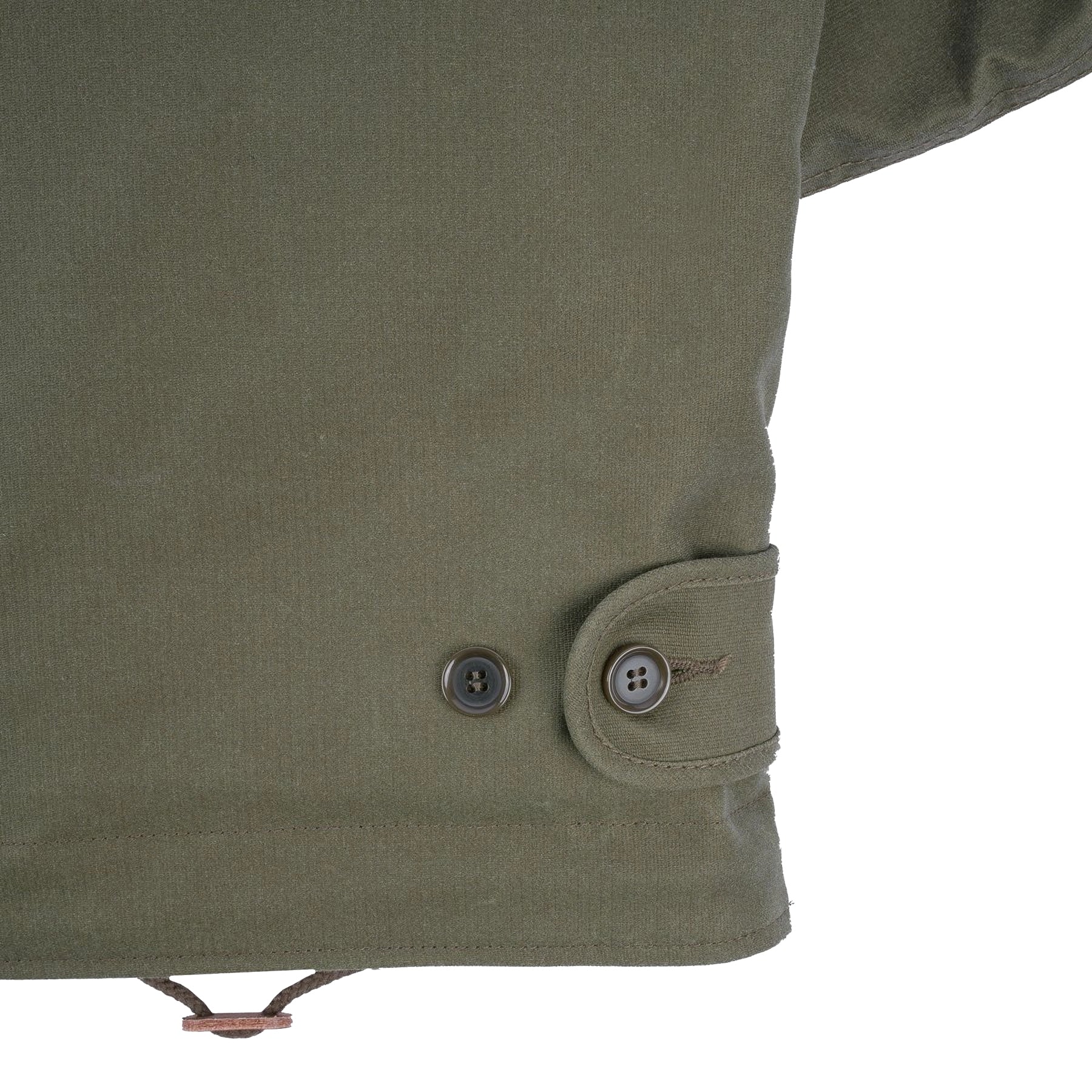IHM-37-GRN Oiled Whipcord N1 Deck Jacket - Army Green