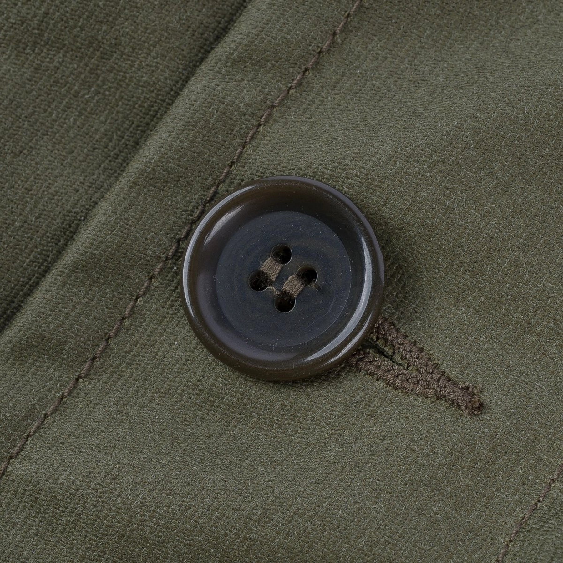 IHM-37-GRN Oiled Whipcord N1 Deck Jacket - Army Green