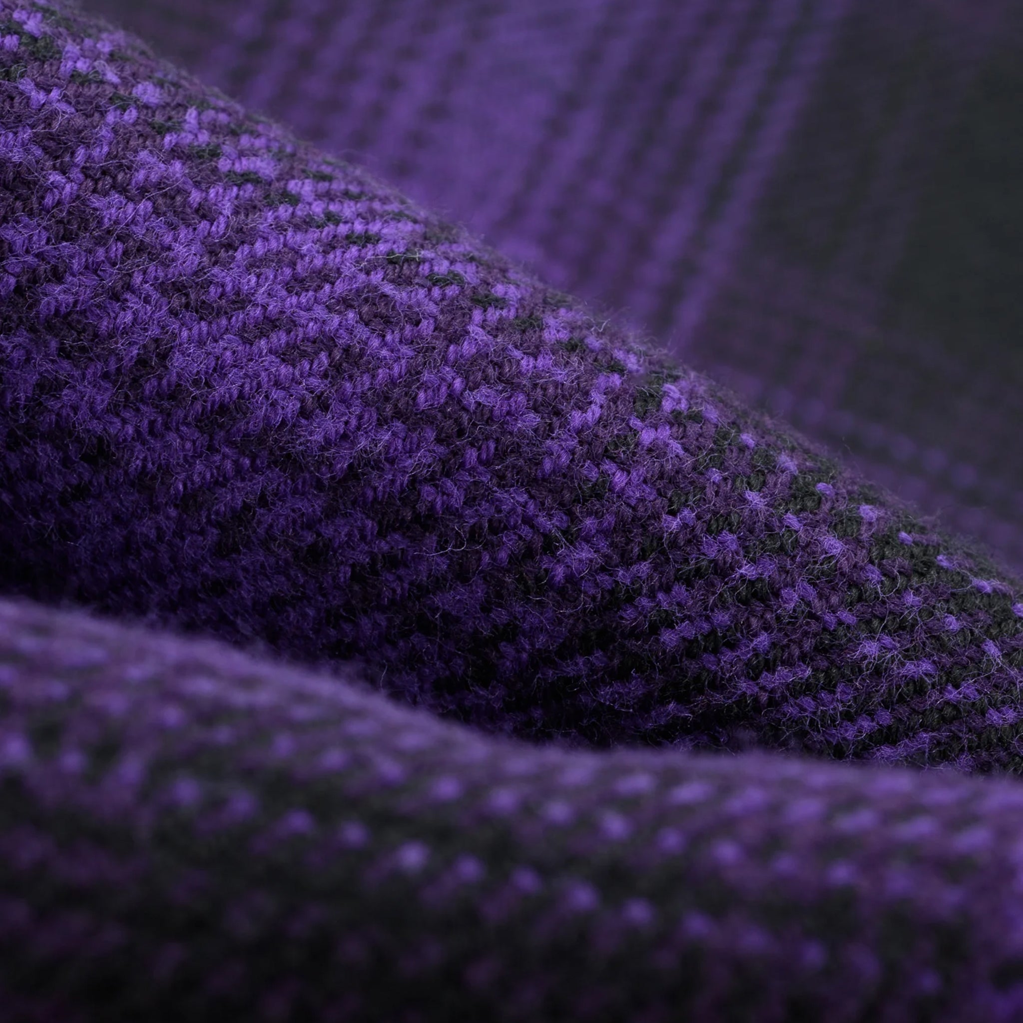 IHSH-265-PUR Ultra Heavy Flannel Ombré Check Work Shirt - Purple/Black