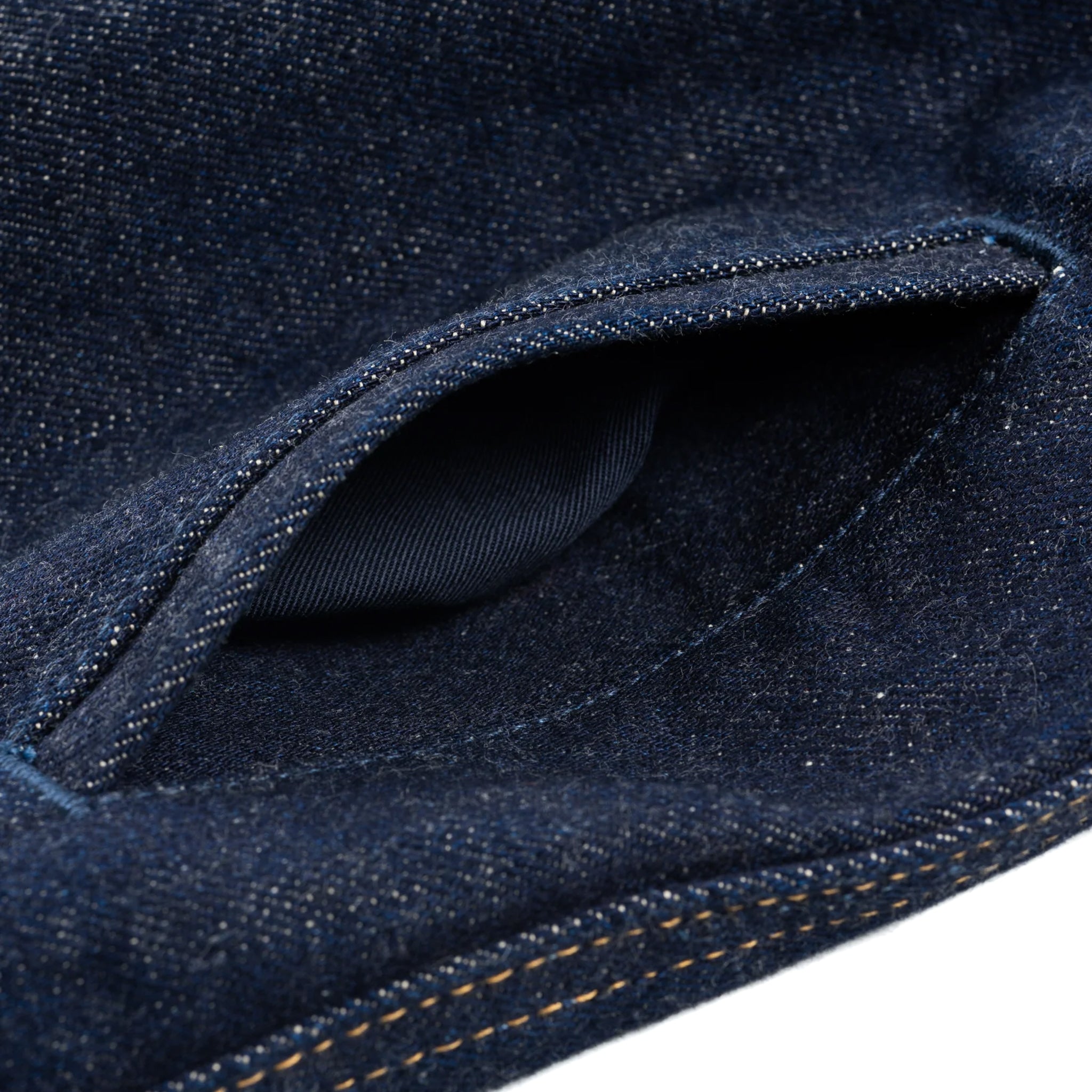 IHSH-292-IND 18oz Vintage Selvedge Denim CPO Shirt - Indigo