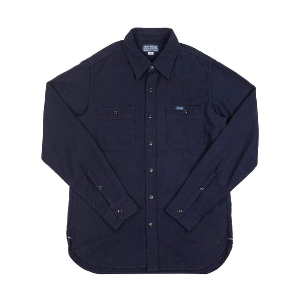 Iron Heart IHSH-358-IND - 5oz Dobby Cloth Work Shirt Indigo