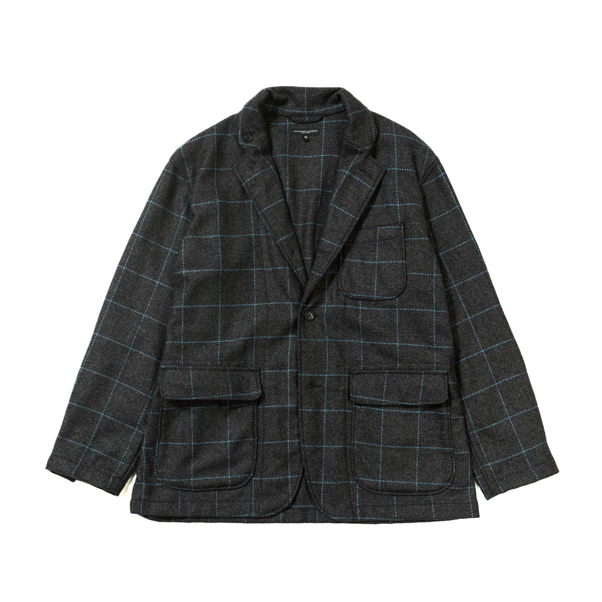 Engineered Garments Loiter Jacket Charcoal/Light Blue Wool Poly 