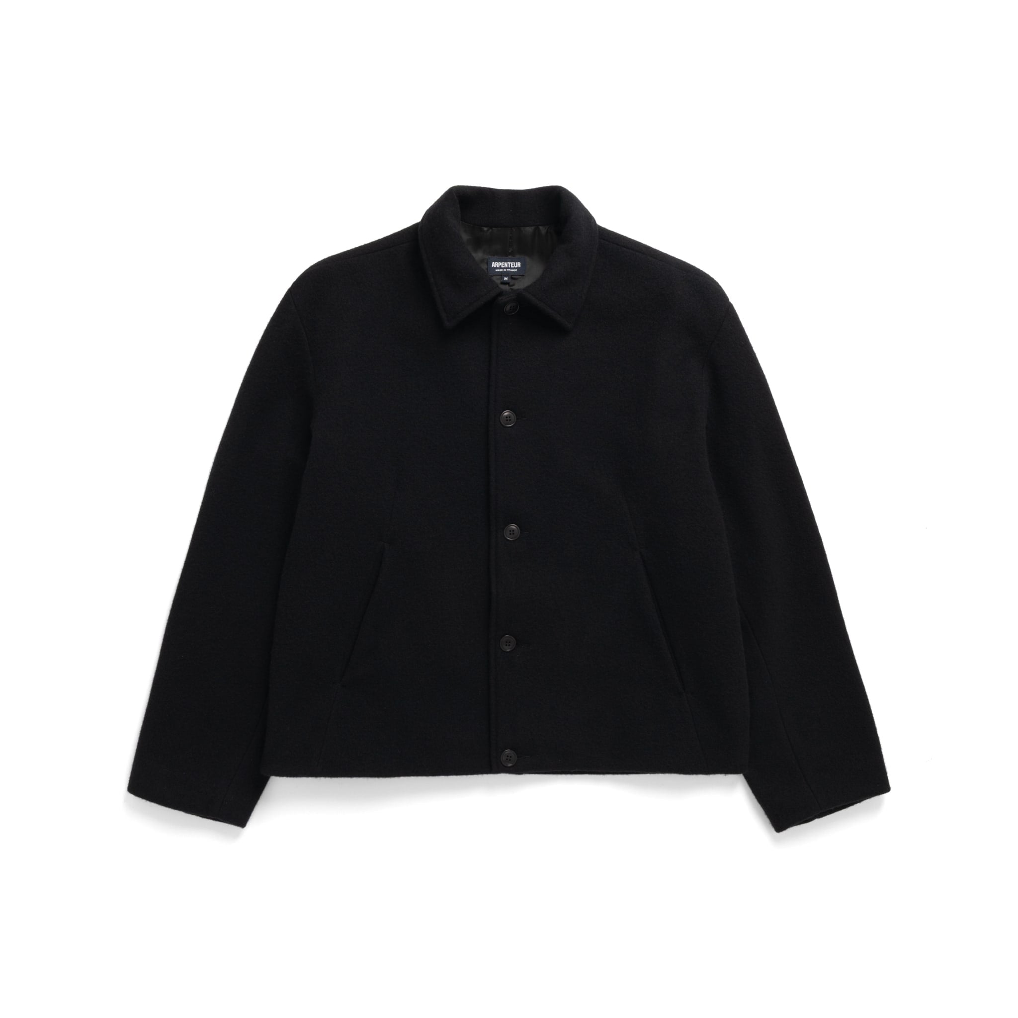 Lux J' 120s Shaggy Wool Jacket - Black