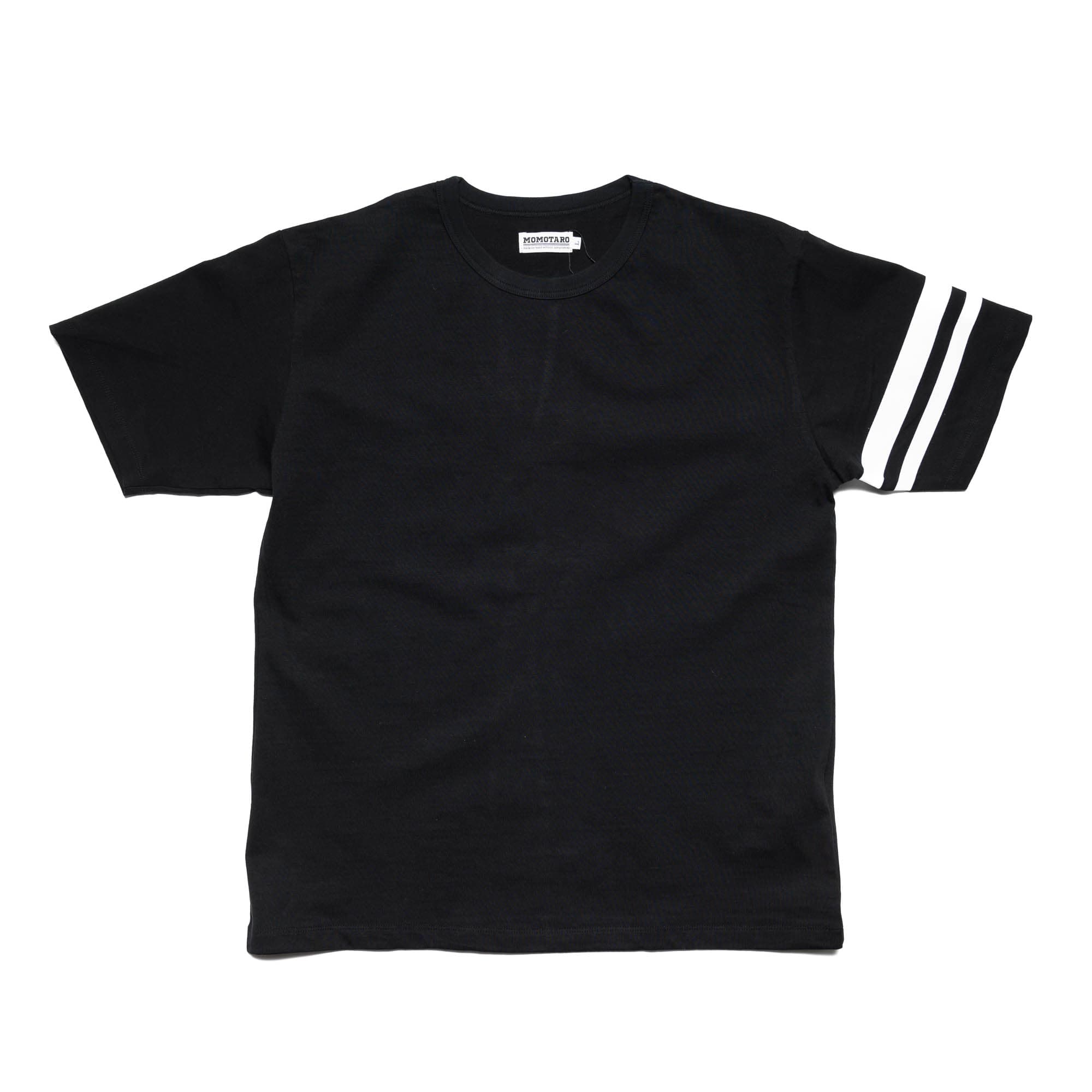 Momotaro MT002 Zimbabwe Cotton T-shirt Black | BlackBlue