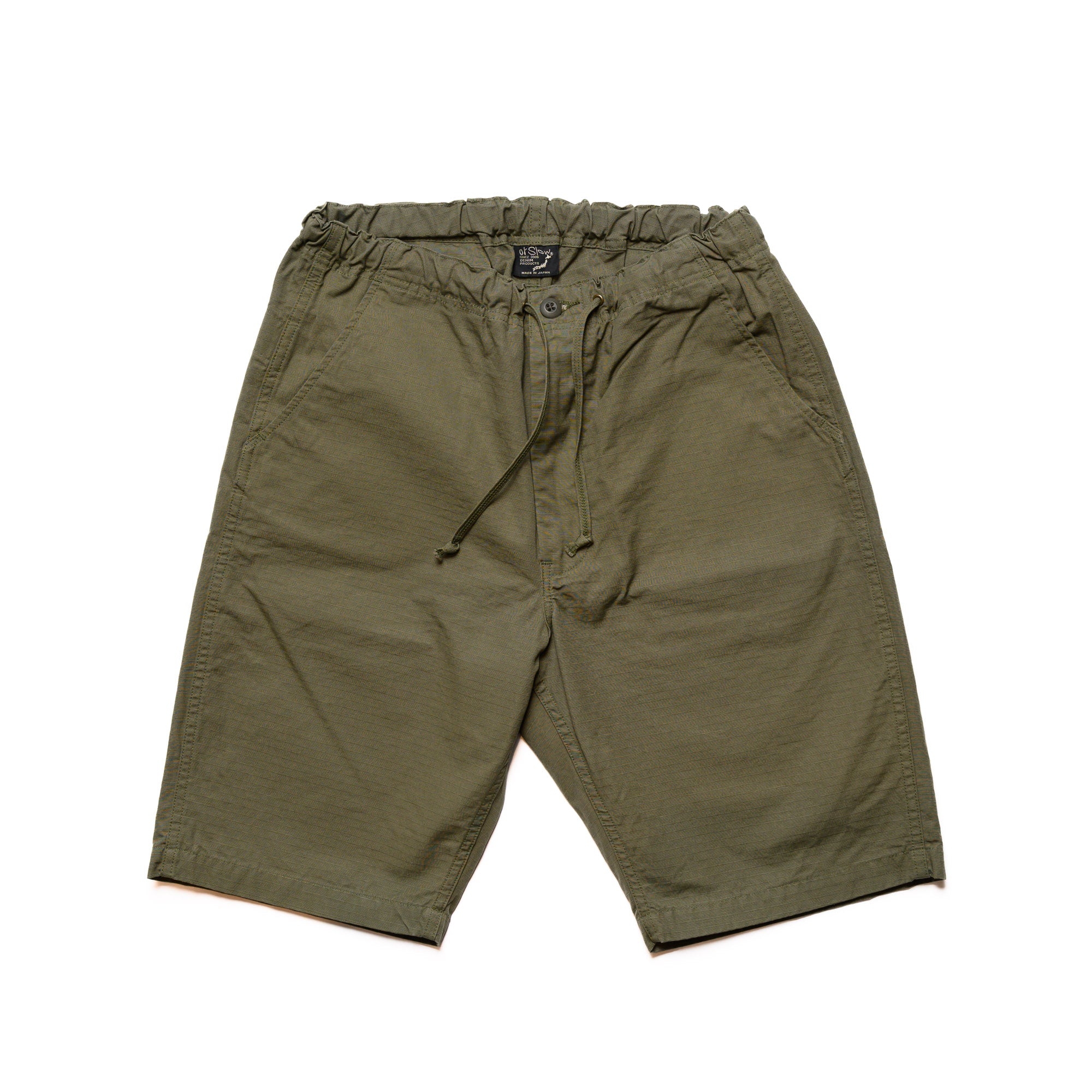 orSlow New Yorker Shorts Army Green Front