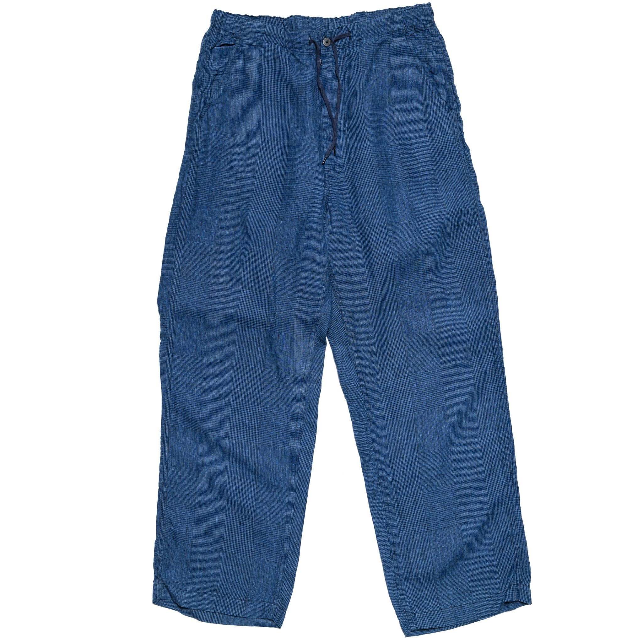 Wide Fit New Yorker Pant - Indigo Check