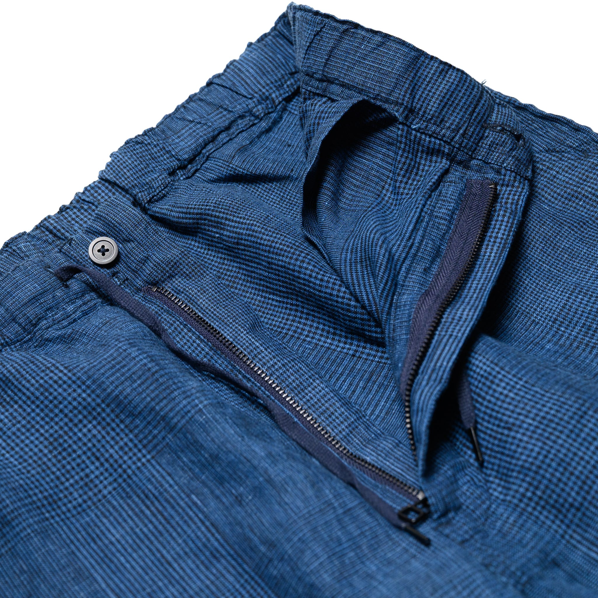 Wide Fit New Yorker Pant - Indigo Check
