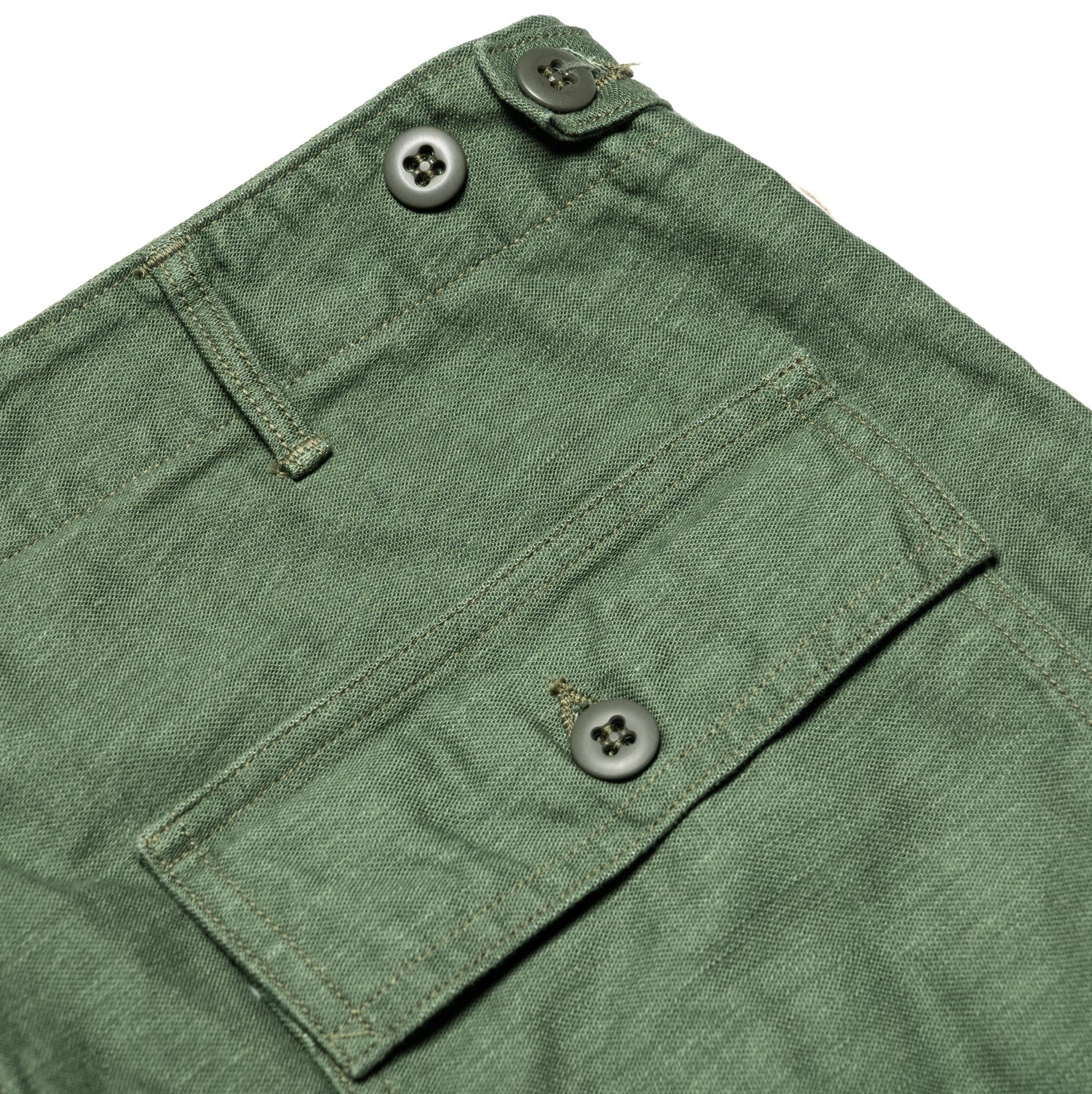 orSlow 01-5032-16 Slim Fit Fatigue Pants Green | BlackBlue