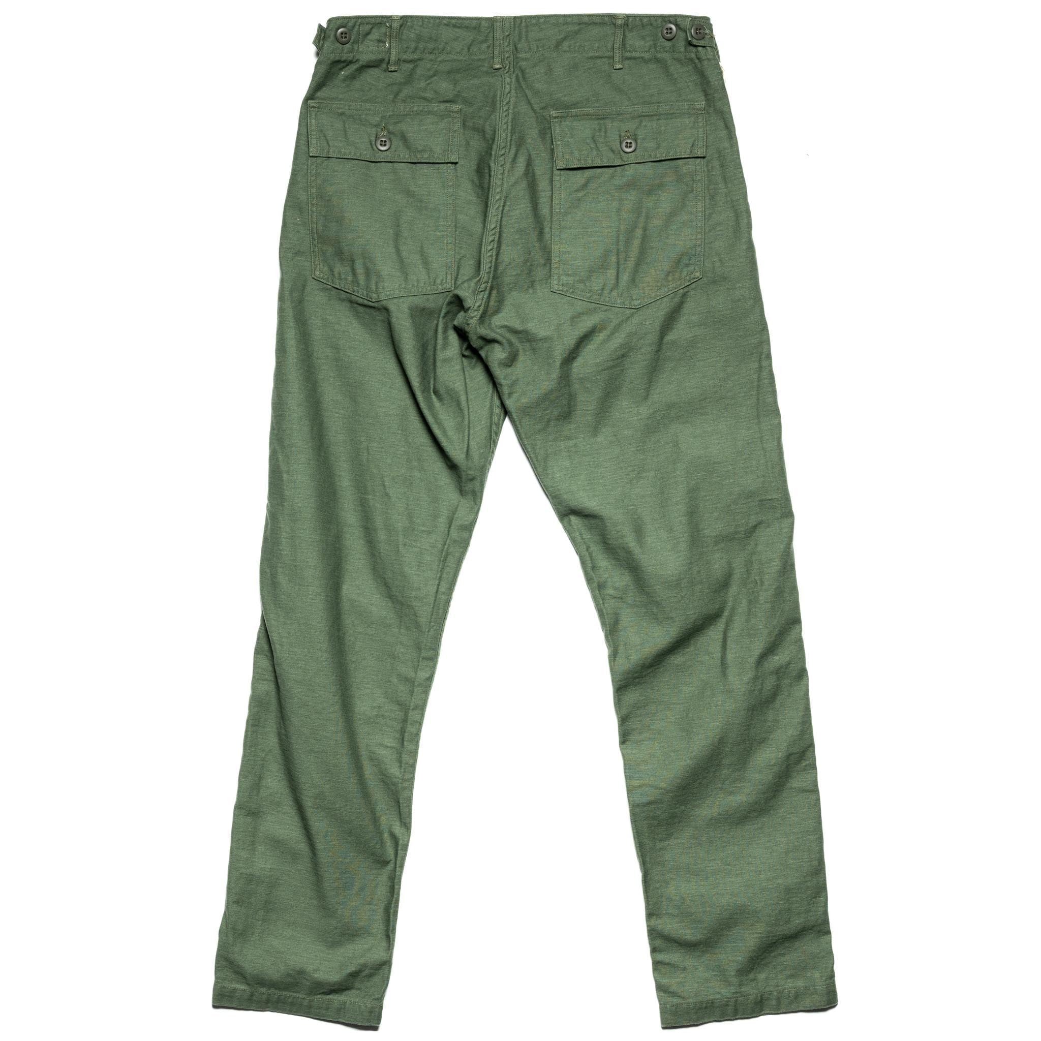 orSlow 01-5032-16 Slim Fit Fatigue Pants Green | BlackBlue